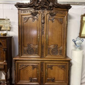 Magnifique buffet deux corps normand de mariage, Fécampoise, dit d'armateur !