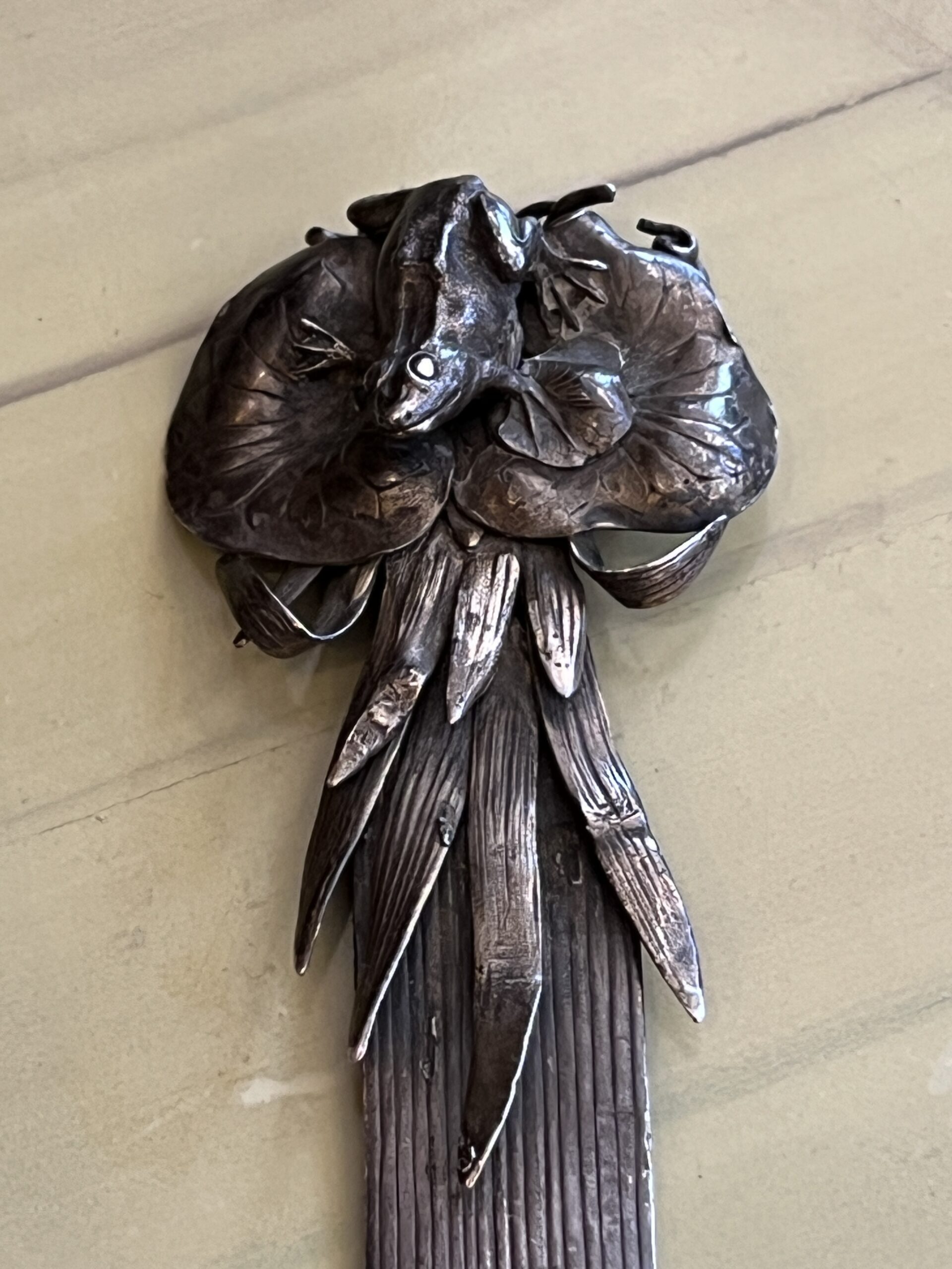 François-Désiré Froment-Meurice, joli coupe papier en argent, Art nouveau