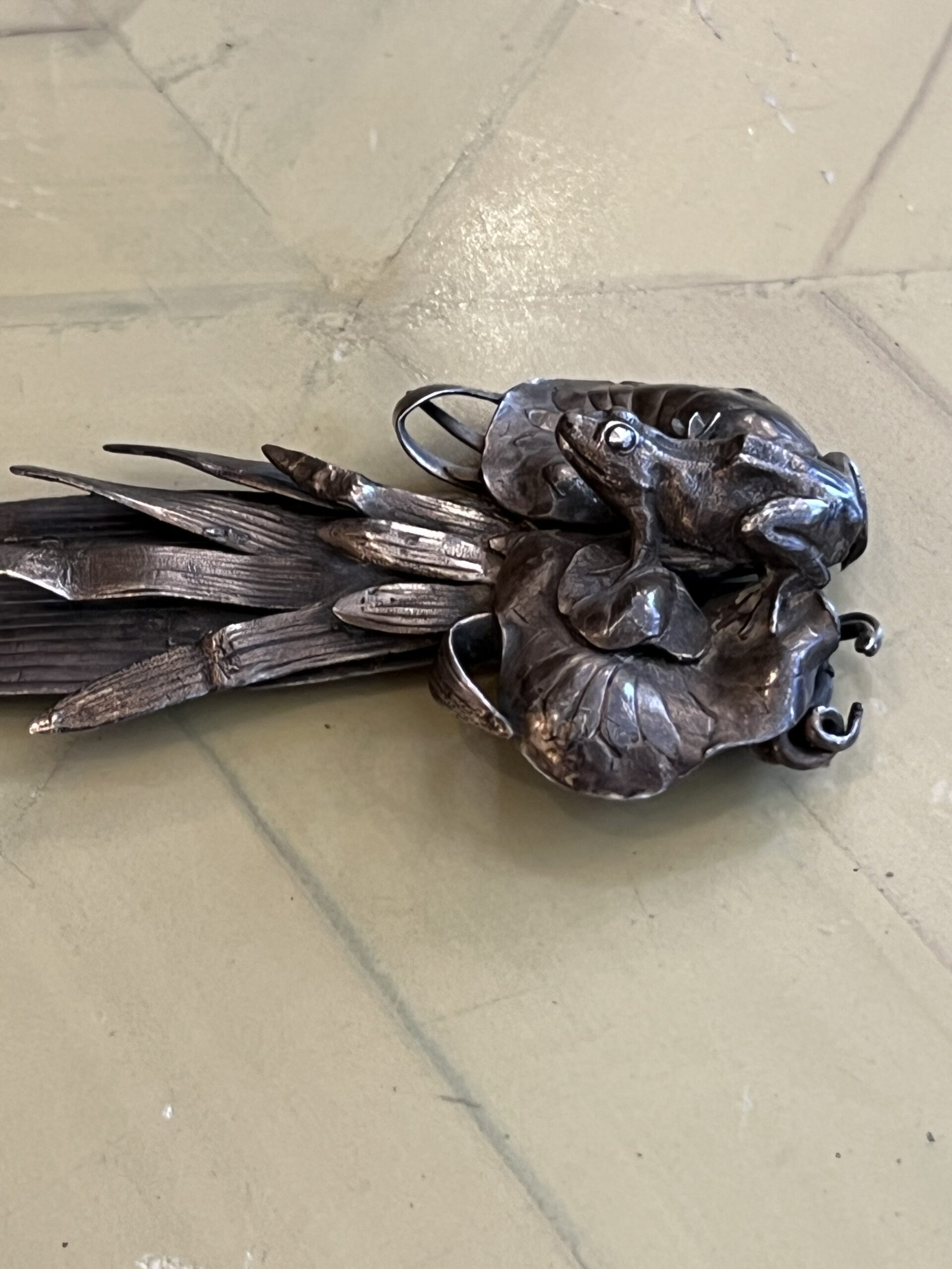 François-Désiré Froment-Meurice, joli coupe papier en argent, Art nouveau – Image 3