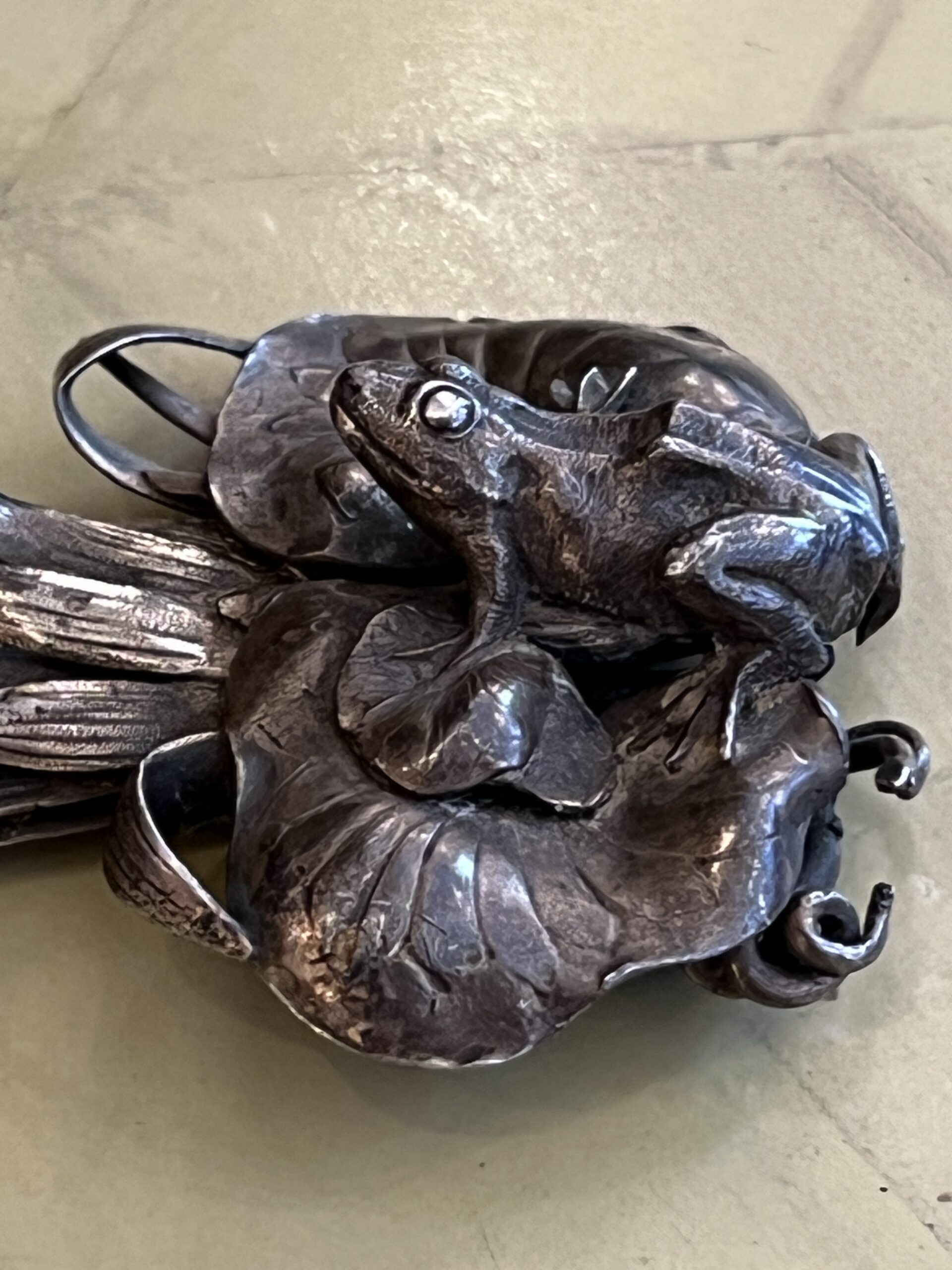 François-Désiré Froment-Meurice, joli coupe papier en argent, Art nouveau – Image 4