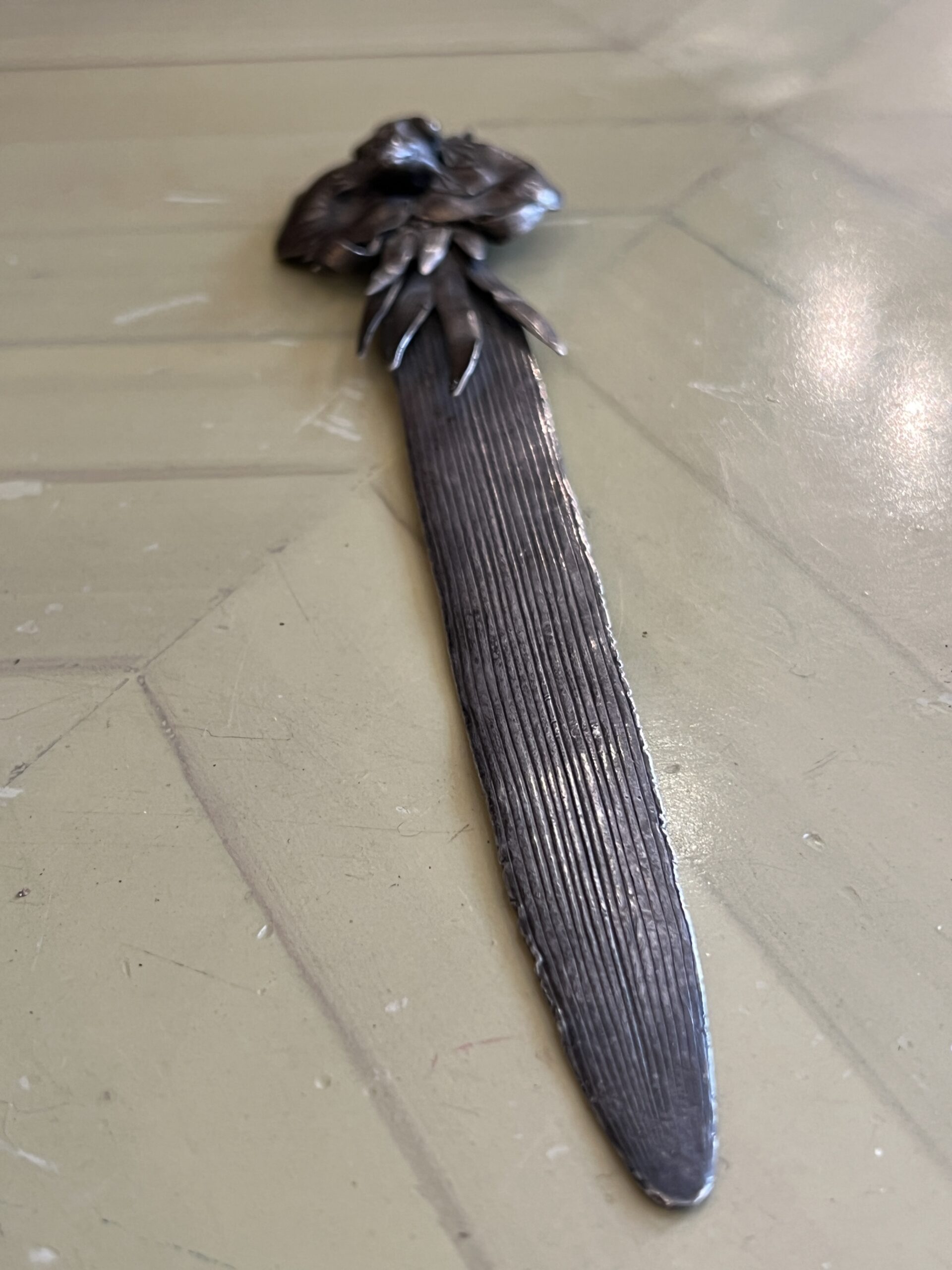 François-Désiré Froment-Meurice, joli coupe papier en argent, Art nouveau – Image 11