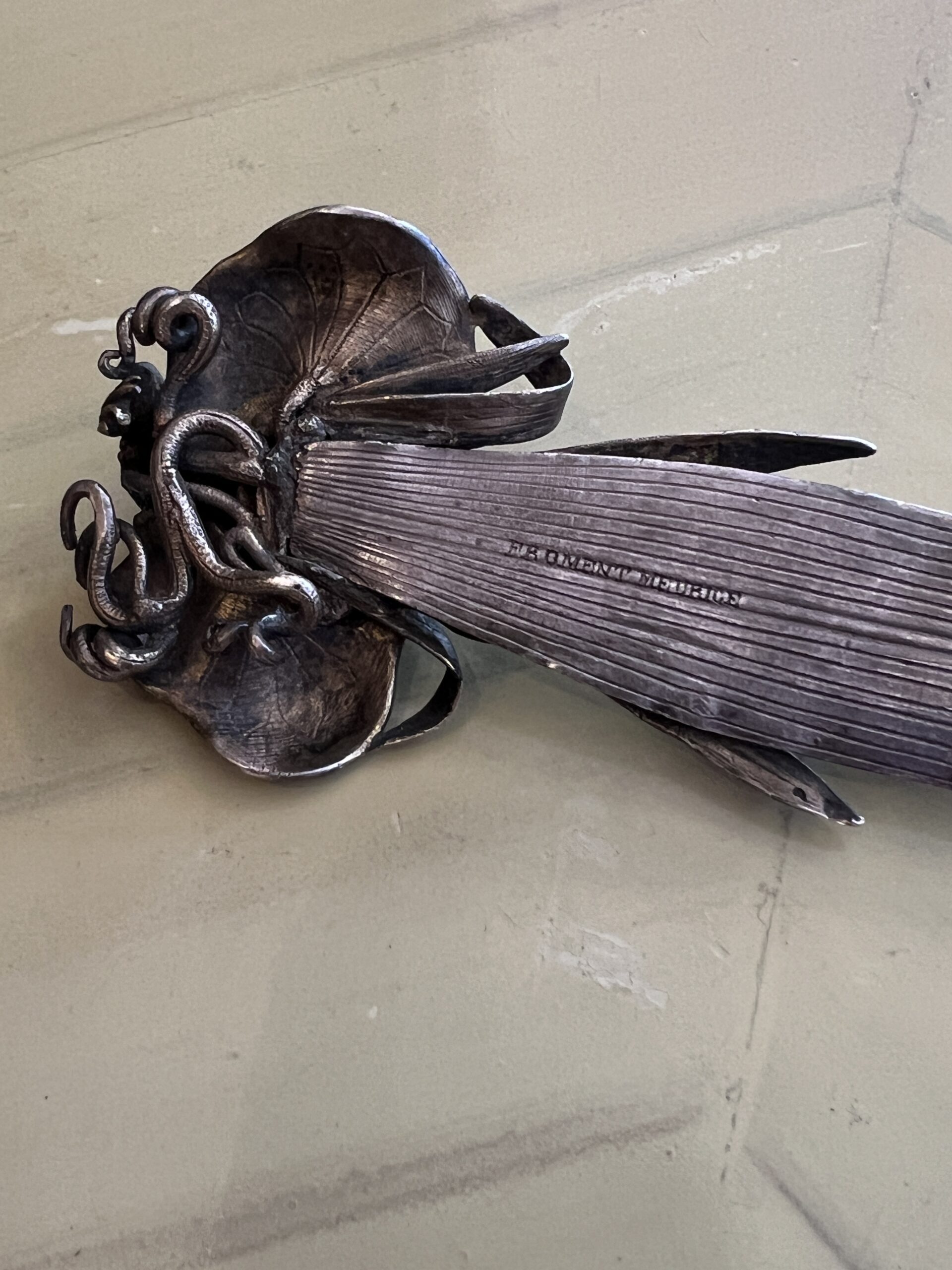 François-Désiré Froment-Meurice, joli coupe papier en argent, Art nouveau – Image 13