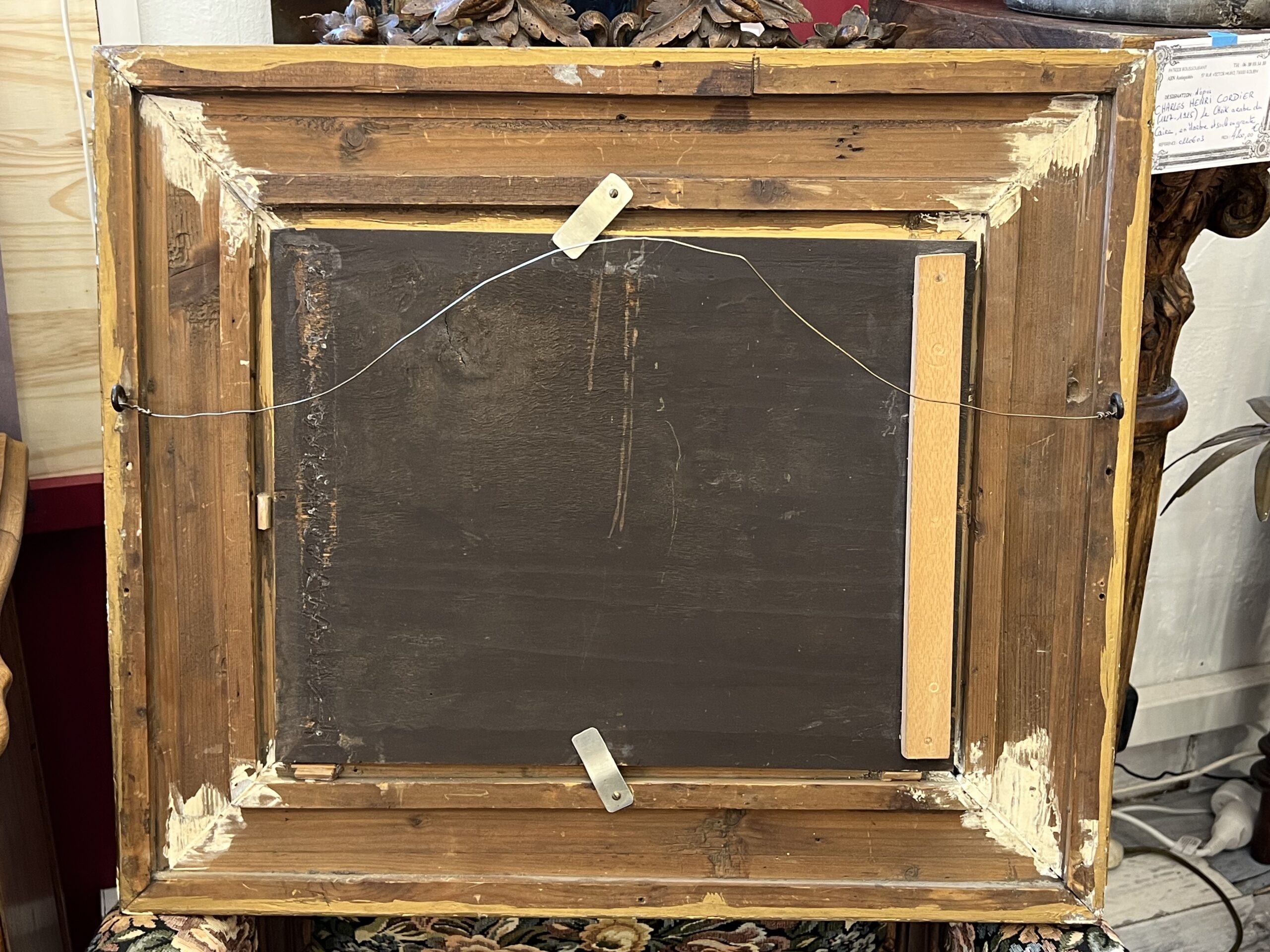 Jean Baptiste Louis GUY ? Huile sur panneau, combat de deux bouledogues – Image 11