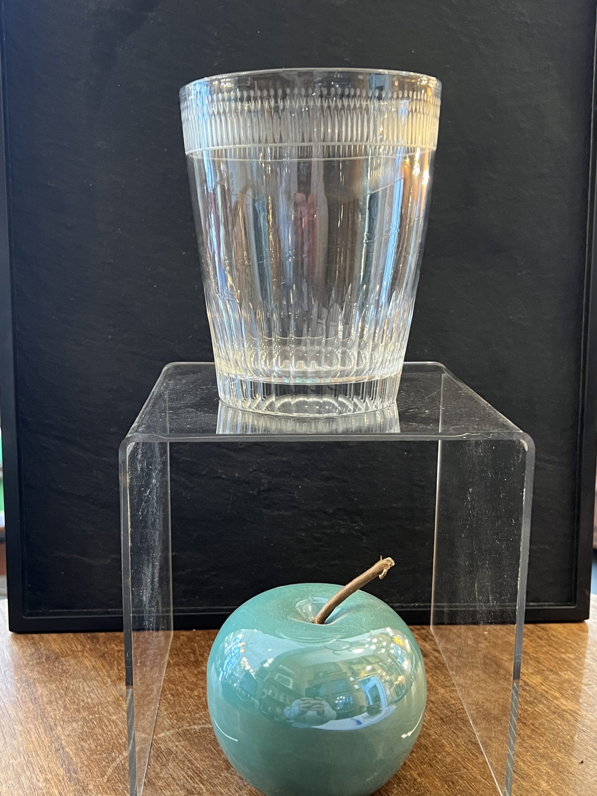 Très beau et ancien grand verre gobelet en cristal taillé XIXe siècle – Image 2