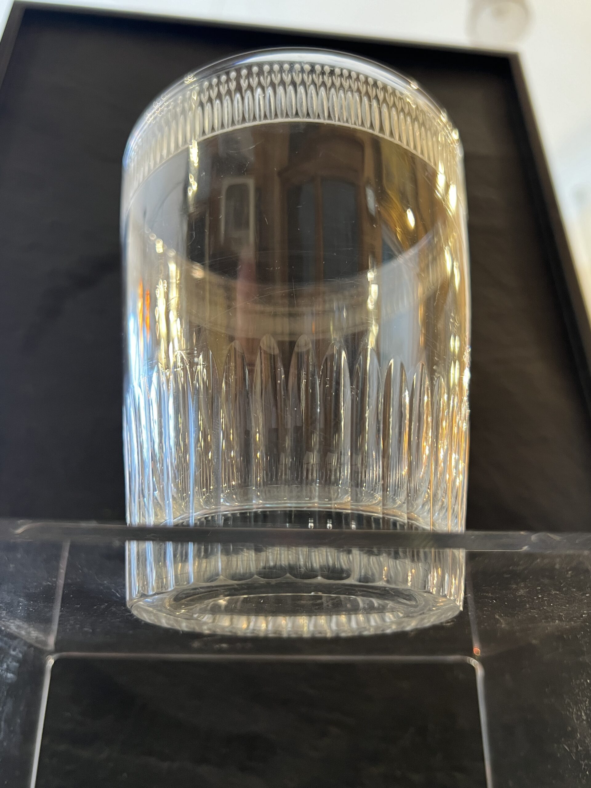 Très beau et ancien grand verre gobelet en cristal taillé XIXe siècle – Image 13