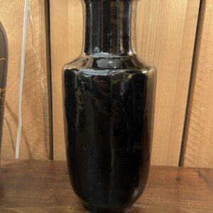Vase Rouleau Ancien En Porcelaine De Chine, époque Fin XVIIIe Début XIXe Siècle