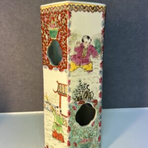 Porte perruque ou porte chapeau en porcelaine de Chine XXe siècle
