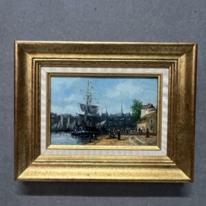 Huile sur toile de Gérard Roux né en 1946