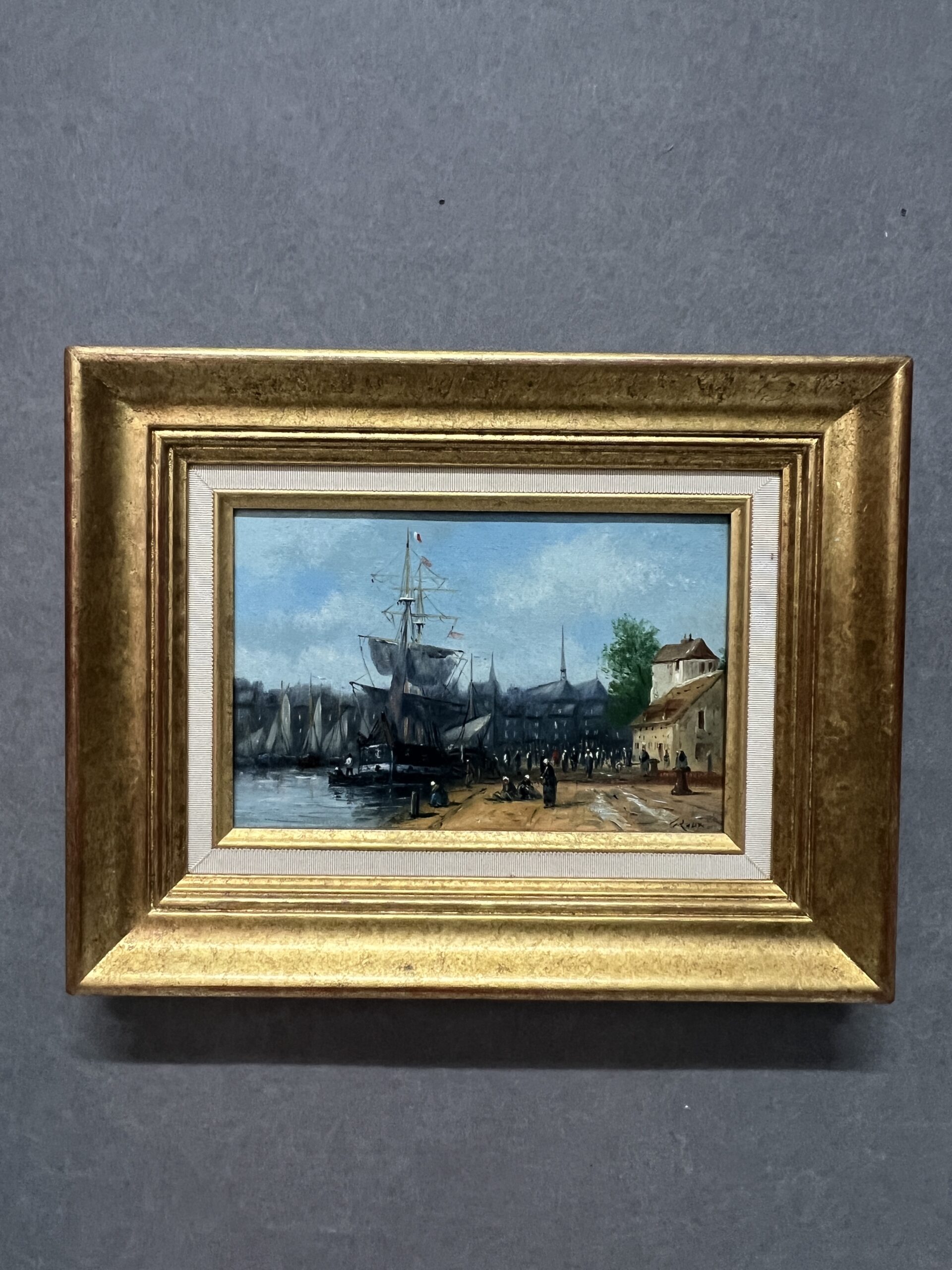 Huile sur toile de Gérard Roux né en 1946