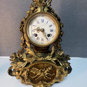 Pendule en bronze XIXe de style Louis XVI, mouvement Japy