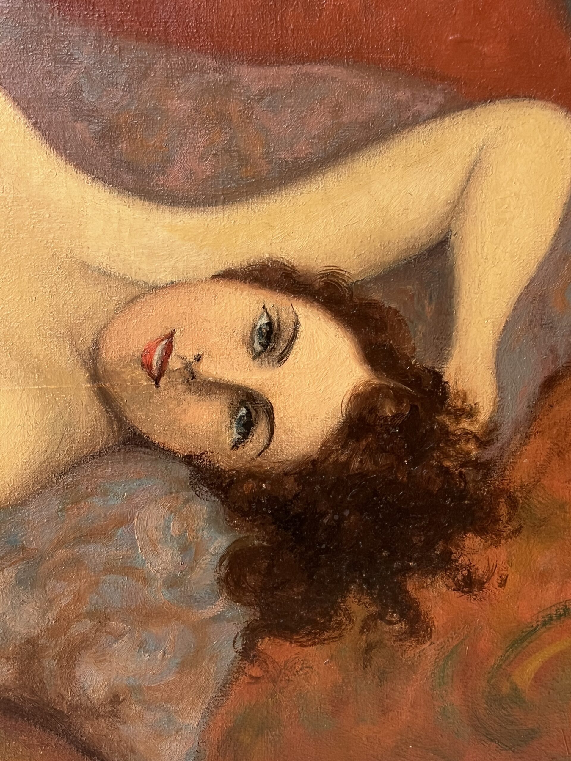 Jean JANNEL, jeune femme dénudée 1930 nue, huile sur toile – Image 4