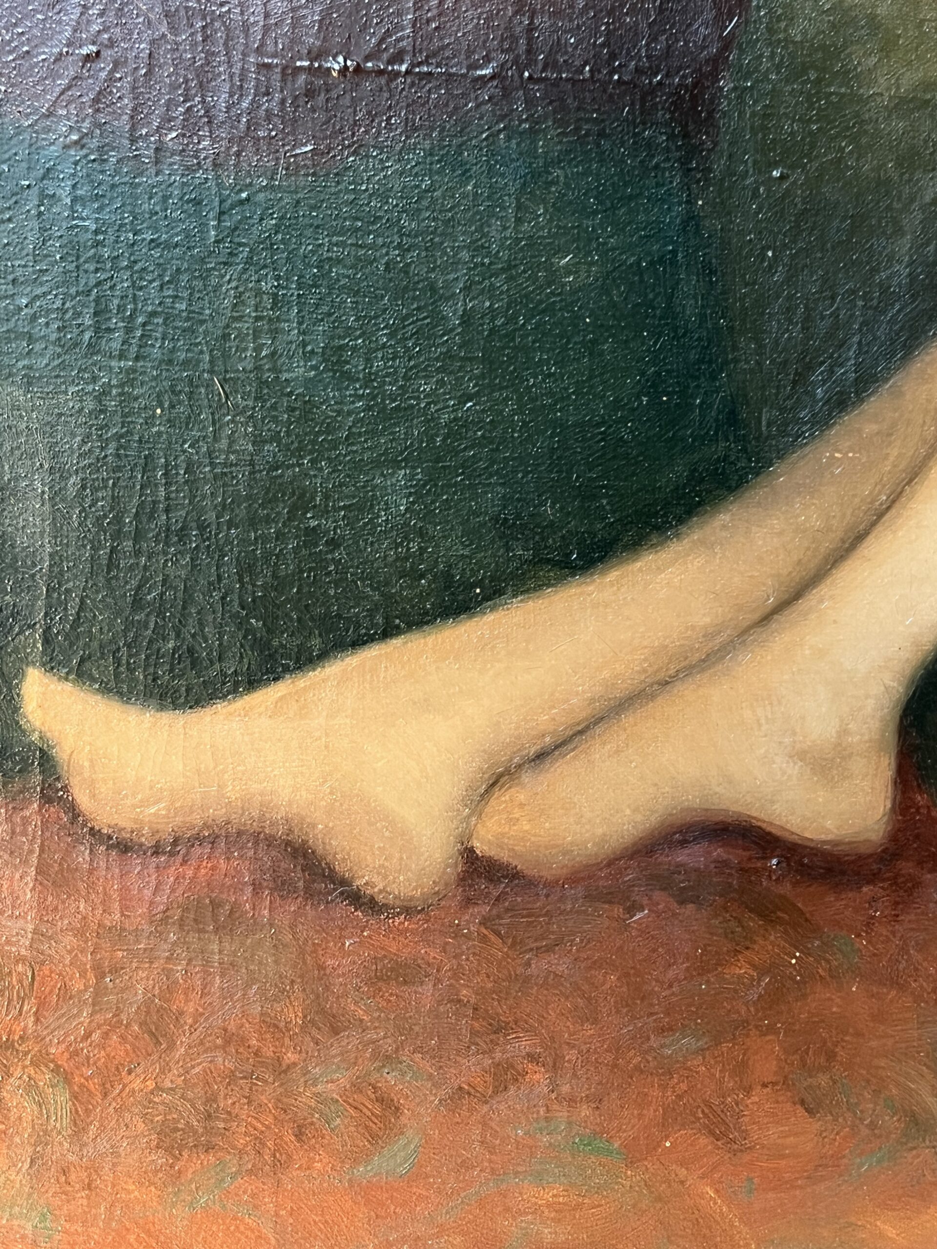 Jean JANNEL, jeune femme dénudée 1930 nue, huile sur toile – Image 7