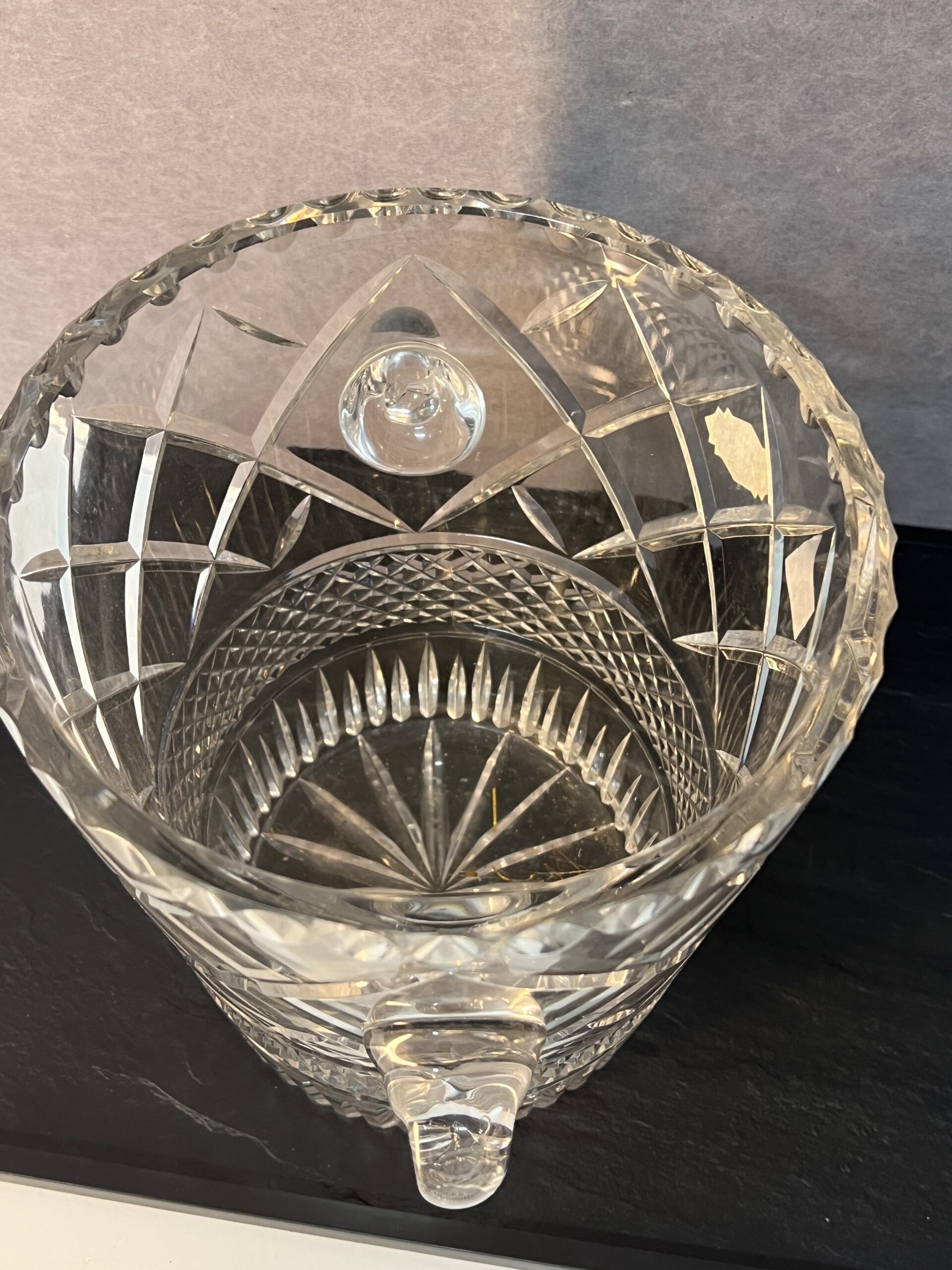 Sceau à champagne en cristal taillé – Image 6