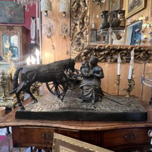 Exceptionnel grande sculpture en bronze de Hans Guradze (1861-1922)