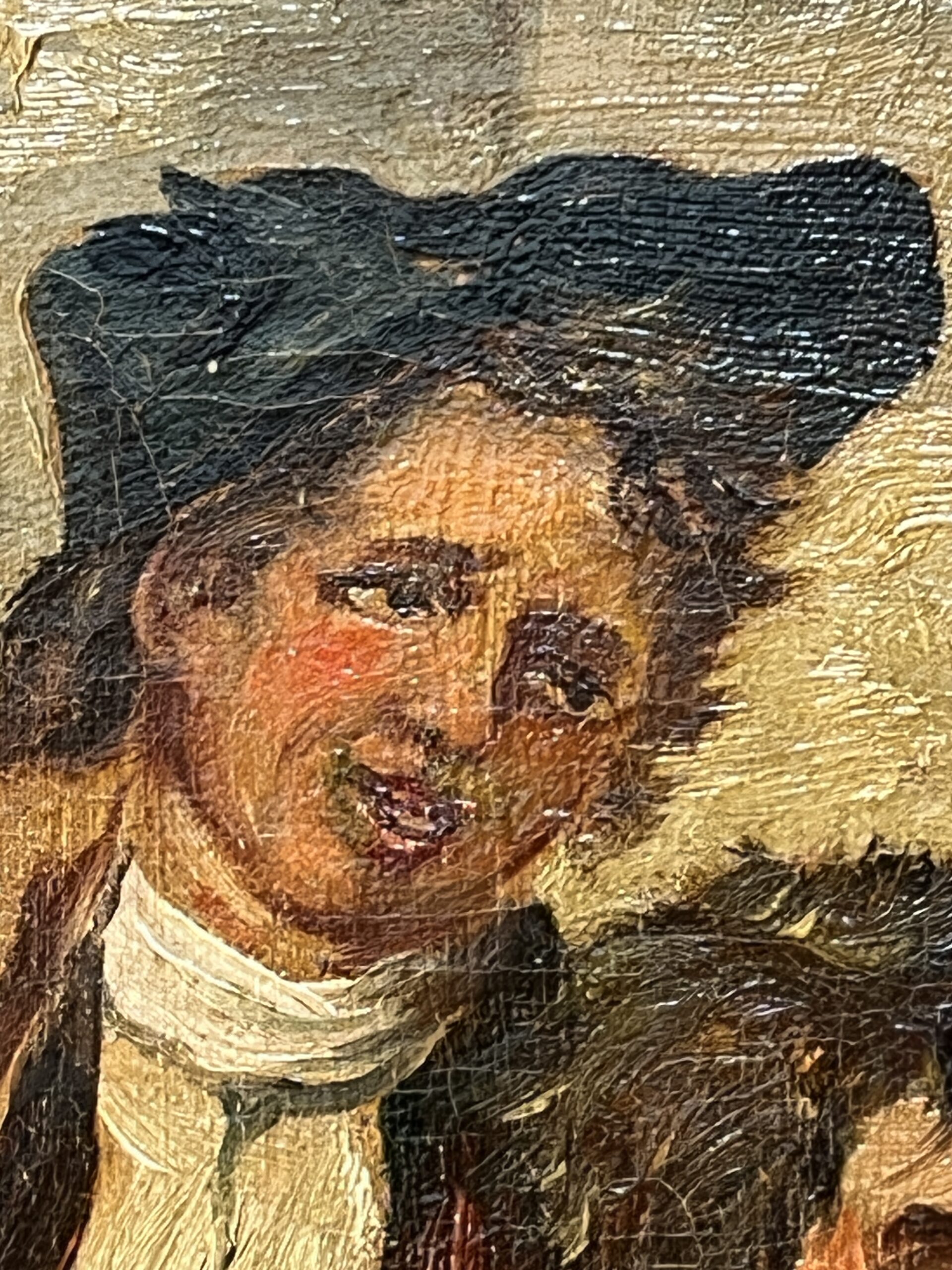 Edouard John E. RAVEL est un artiste né en Suisse en 1847 et mort en 1920, HST scène de taverne – Image 11