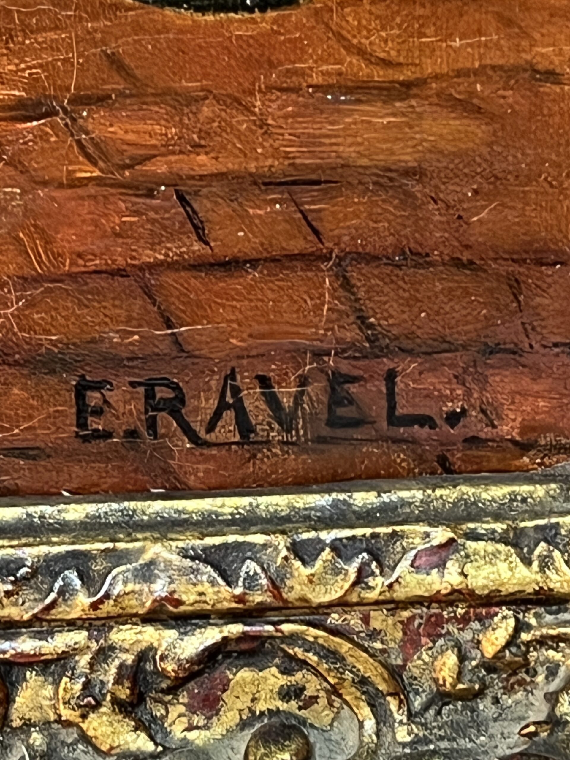 Edouard John E. RAVEL est un artiste né en Suisse en 1847 et mort en 1920, HST scène de taverne – Image 12