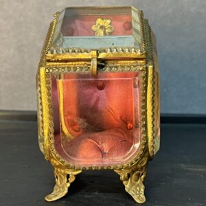 Coffret porte montre à gousset de poche, carreaux biseautés