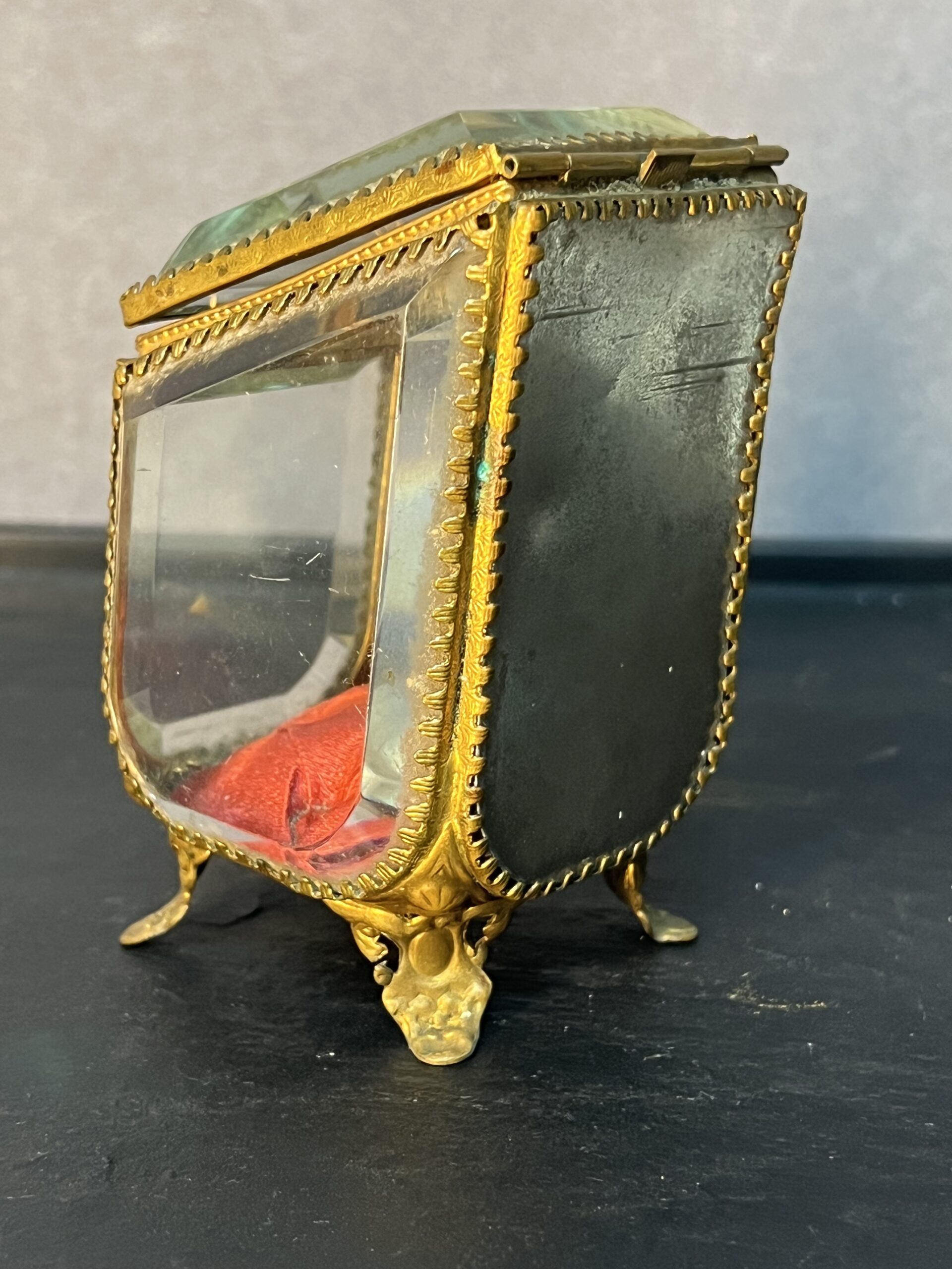 Coffret porte montre à gousset de poche, carreaux biseautés – Image 3