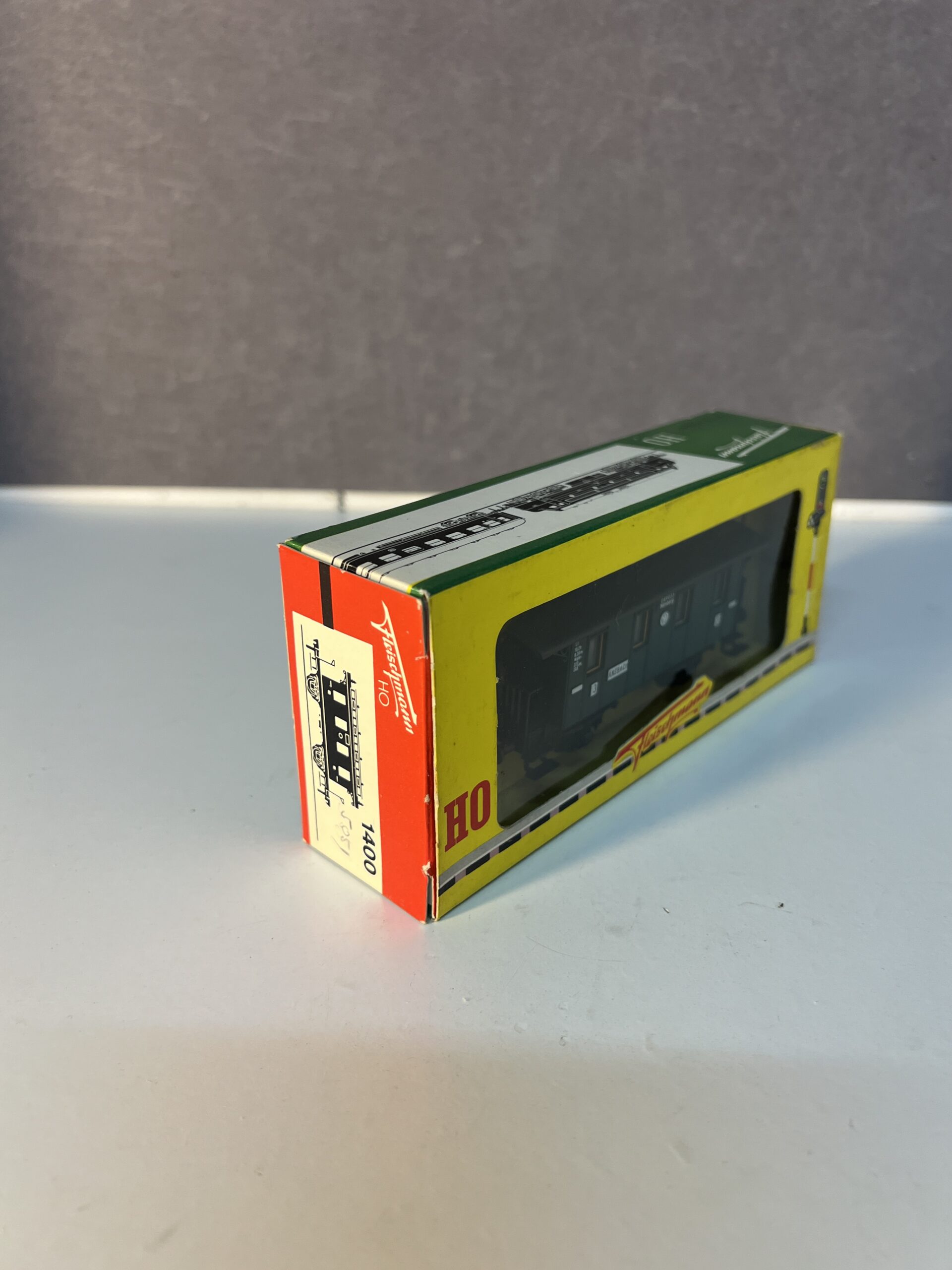 voiture ancienne fleischmann réf. 1400 – type ci 3 kl. kpev, 2 essieux