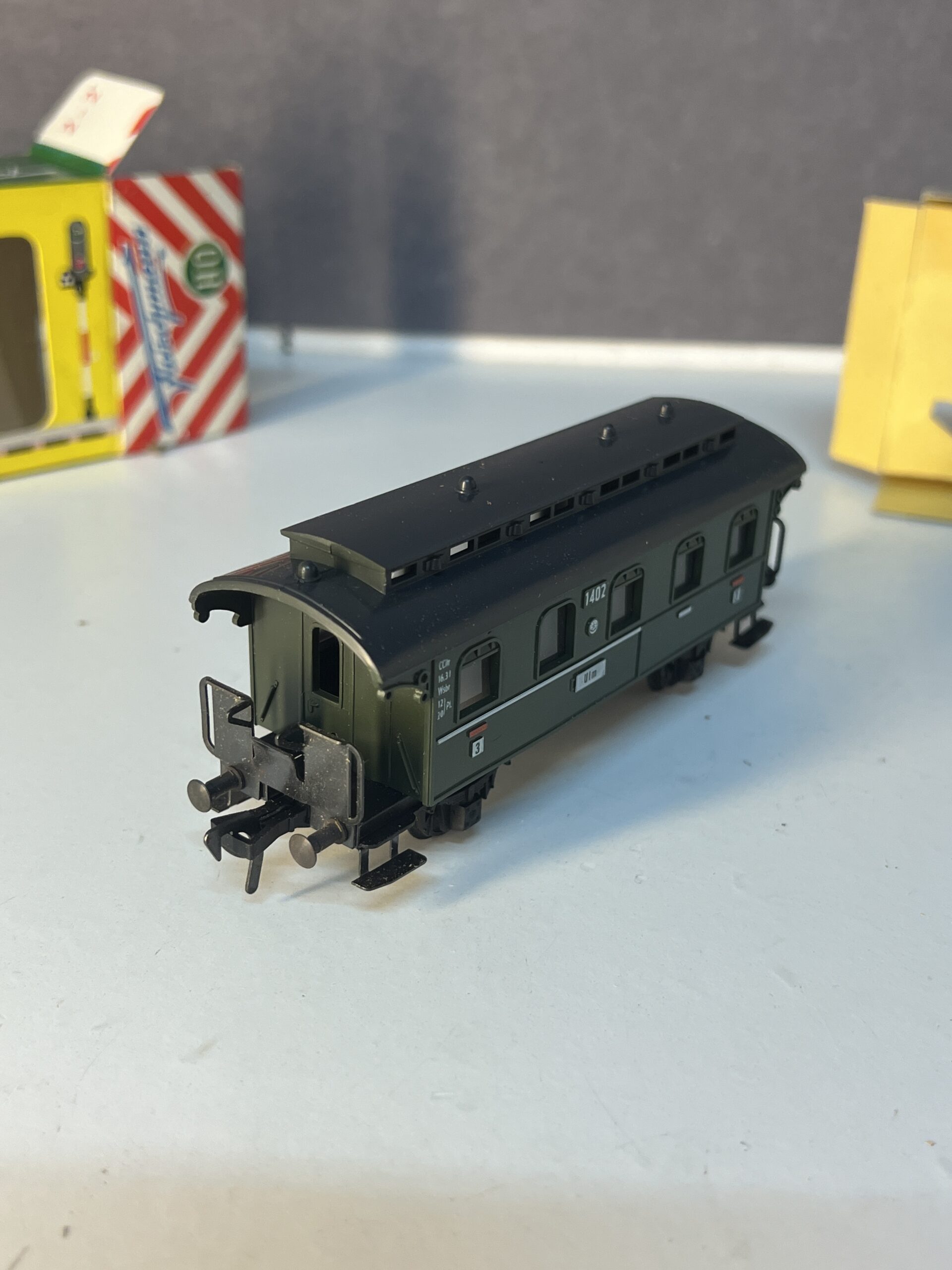 fleischmann 1402, voiture ancienne à 2 essieux type ccitr 3 kl. kpev