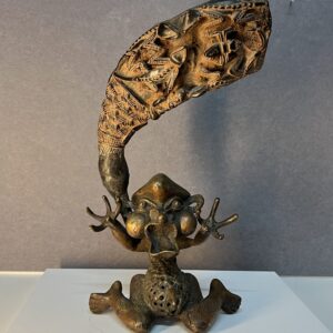 Bamoun statue africaine Corne cérémonielle Royale Cameroun