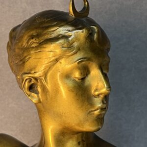 Alexandre Falguière (1831-1900) sculpture en bronze de Diane