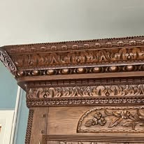 Très belle et ancienne armoire Normande de Montebourg dans la Manche, époque XIXe siècle