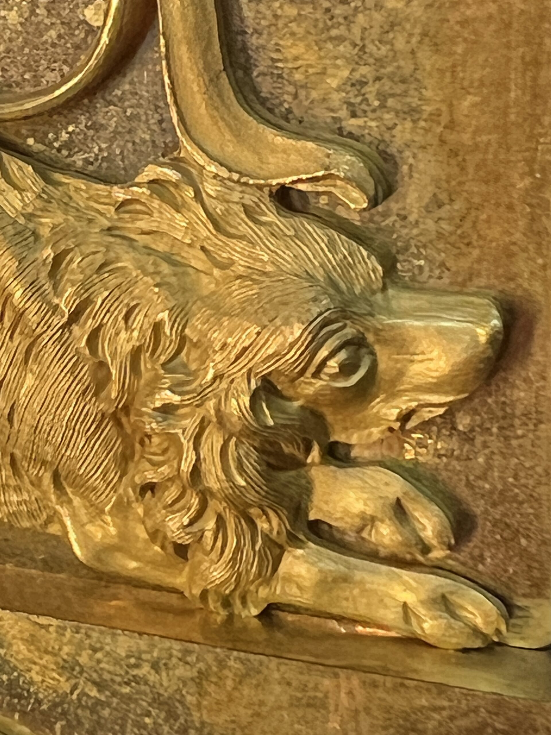 Magnifique pendule bronze doré au mercure, style Empire du XVIIIe siècle, jeu de dame