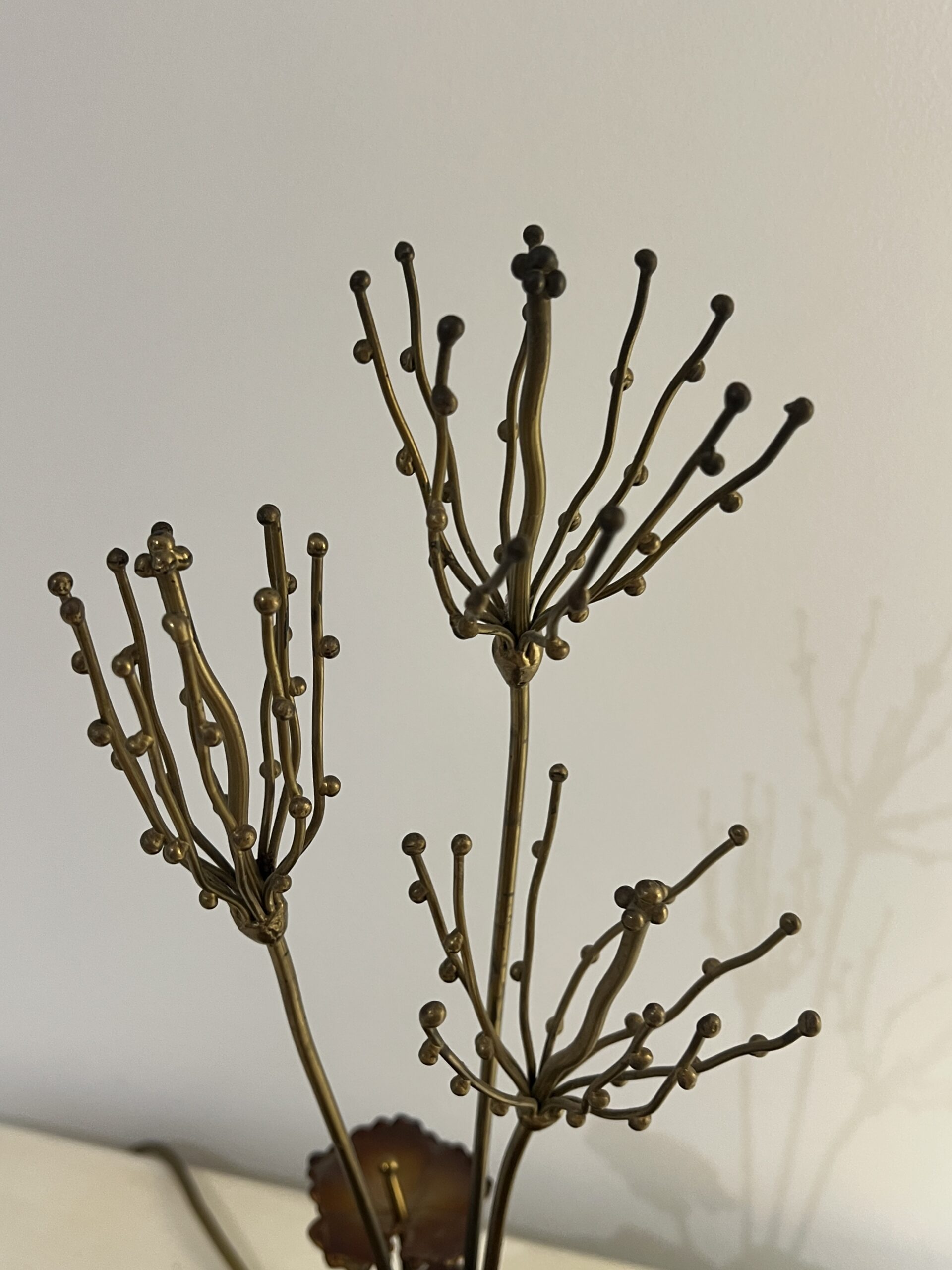 Lampe Sculpturale, structure en laiton et plaque en Agate par Henri Fernandez, France, 1970s – Image 5