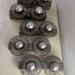 Ensemble de 5 appliques doubles à ressort de Andréa Lazzari vintage 1960