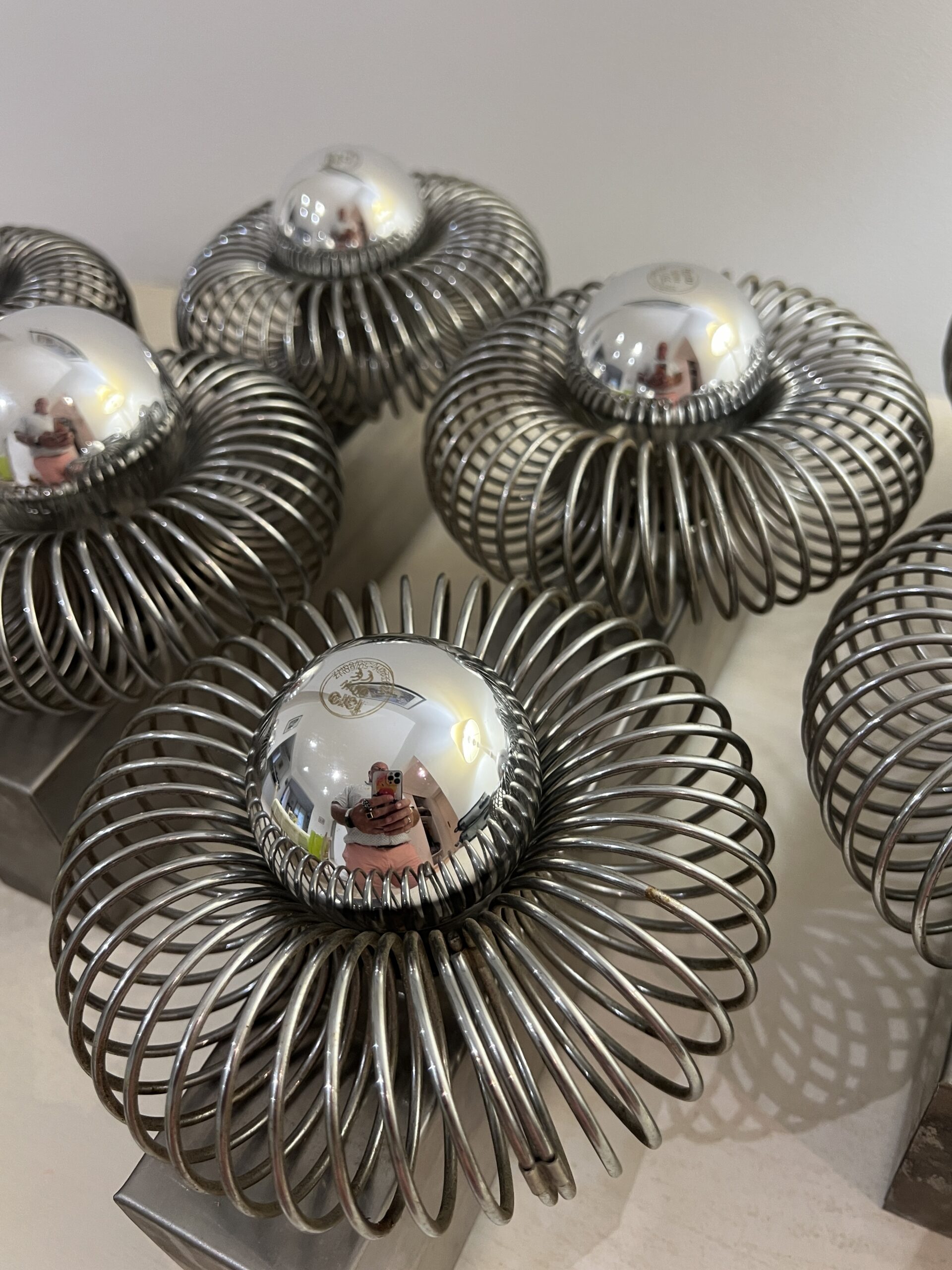 Ensemble de 5 appliques doubles à ressort de Andréa Lazzari vintage 1960 – Image 7