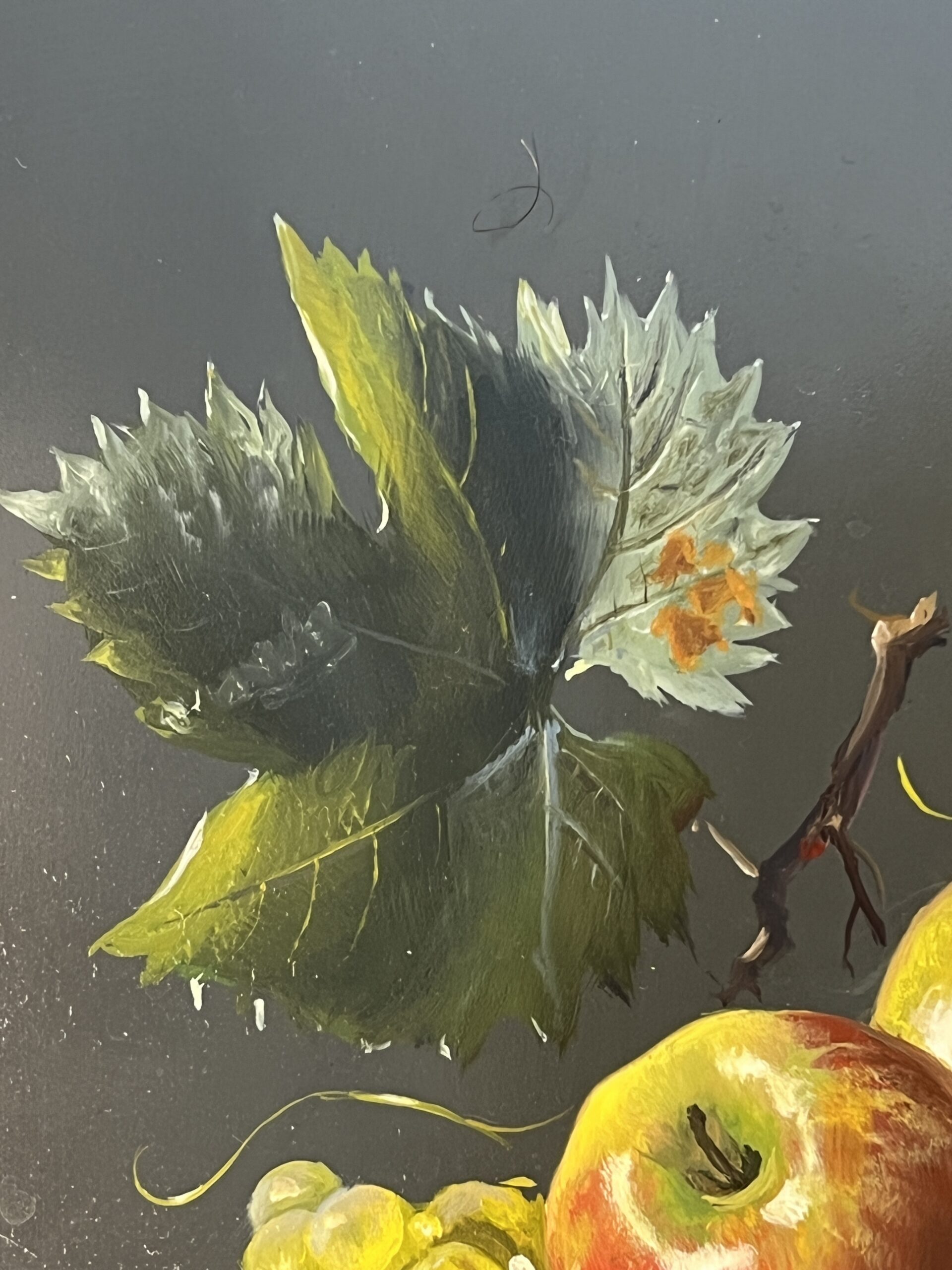 Pierre RASER " 1953 " peinture sur cuivre représentant une nature morte avec un vrai réalisme