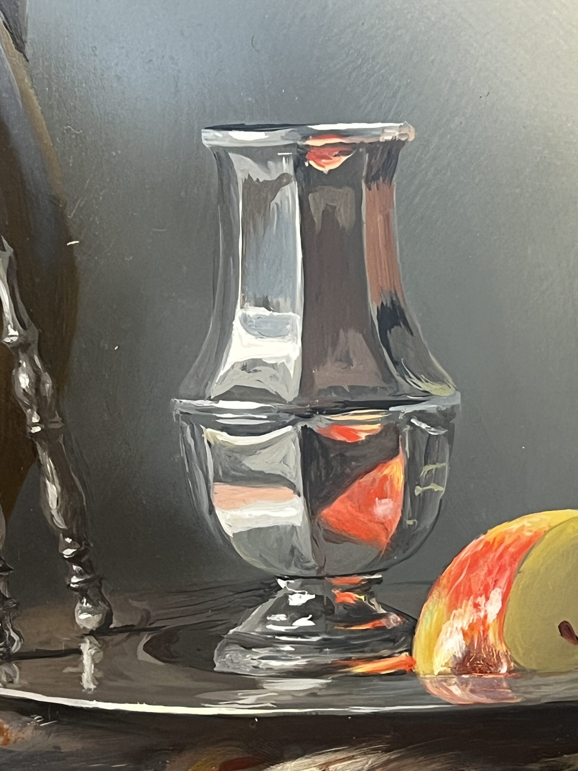 Pierre RASER " 1953 " peinture sur cuivre représentant une nature morte avec un vrai réalisme – Image 15