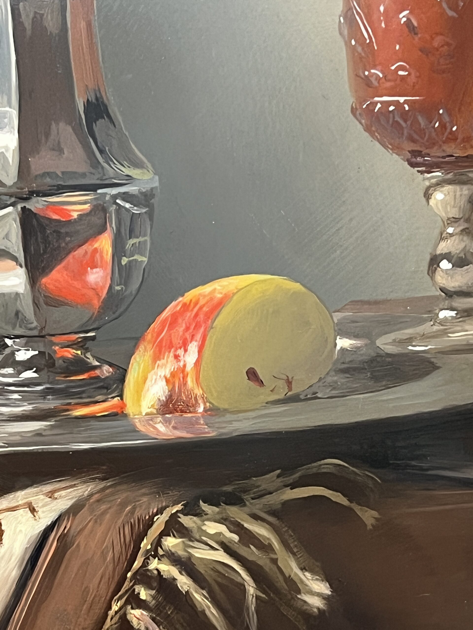 Pierre RASER " 1953 " peinture sur cuivre représentant une nature morte avec un vrai réalisme – Image 16