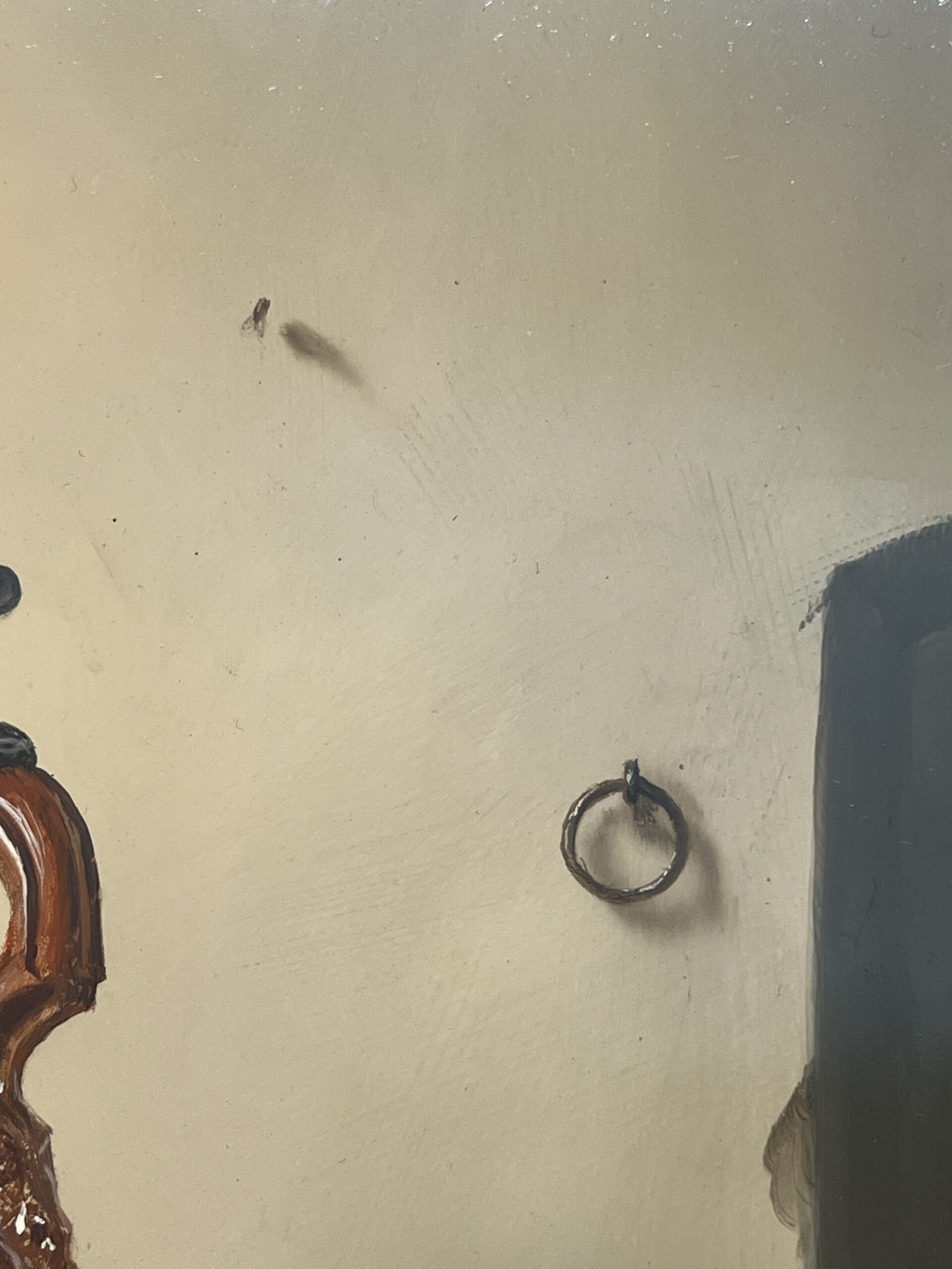 Pierre RASER " 1953 " peinture sur cuivre représentant une nature morte avec un vrai réalisme