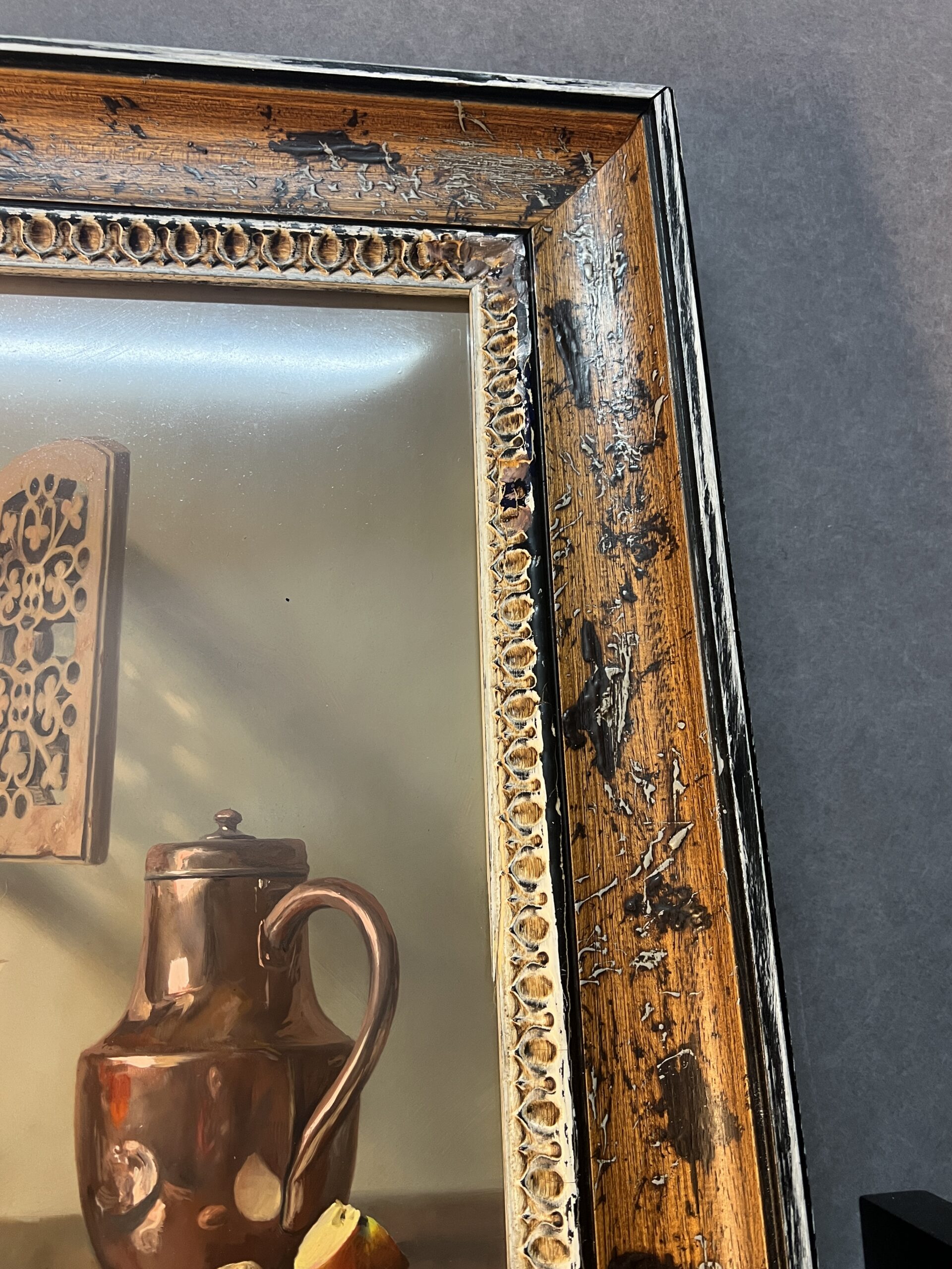 Pierre RASER " 1953 " peinture sur cuivre représentant une nature morte avec un vrai réalisme – Image 26