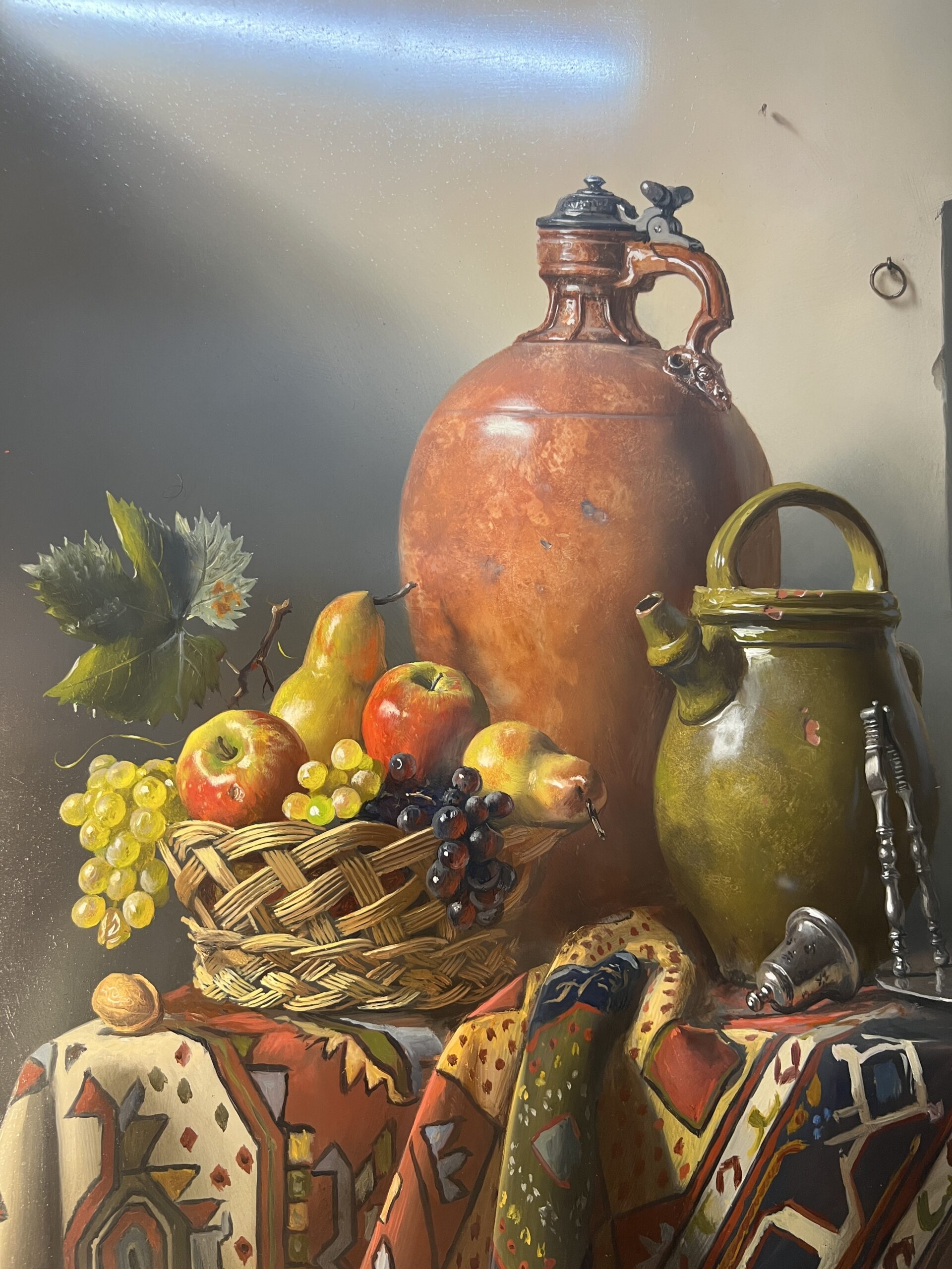 Pierre RASER " 1953 " peinture sur cuivre représentant une nature morte avec un vrai réalisme – Image 28