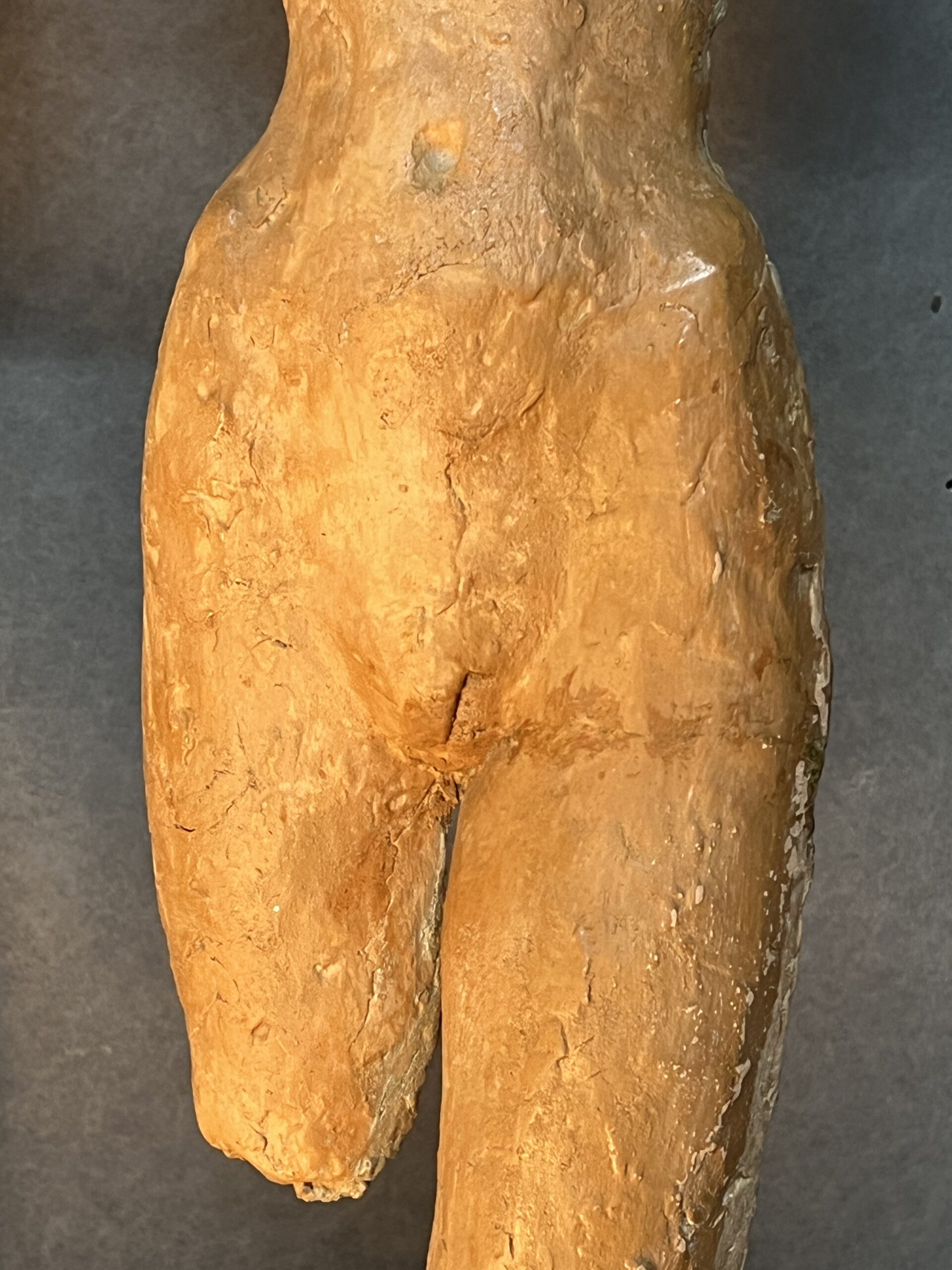 Paire de sculptures en terre cuite signées Irénée Duriez (1950) – Élégance