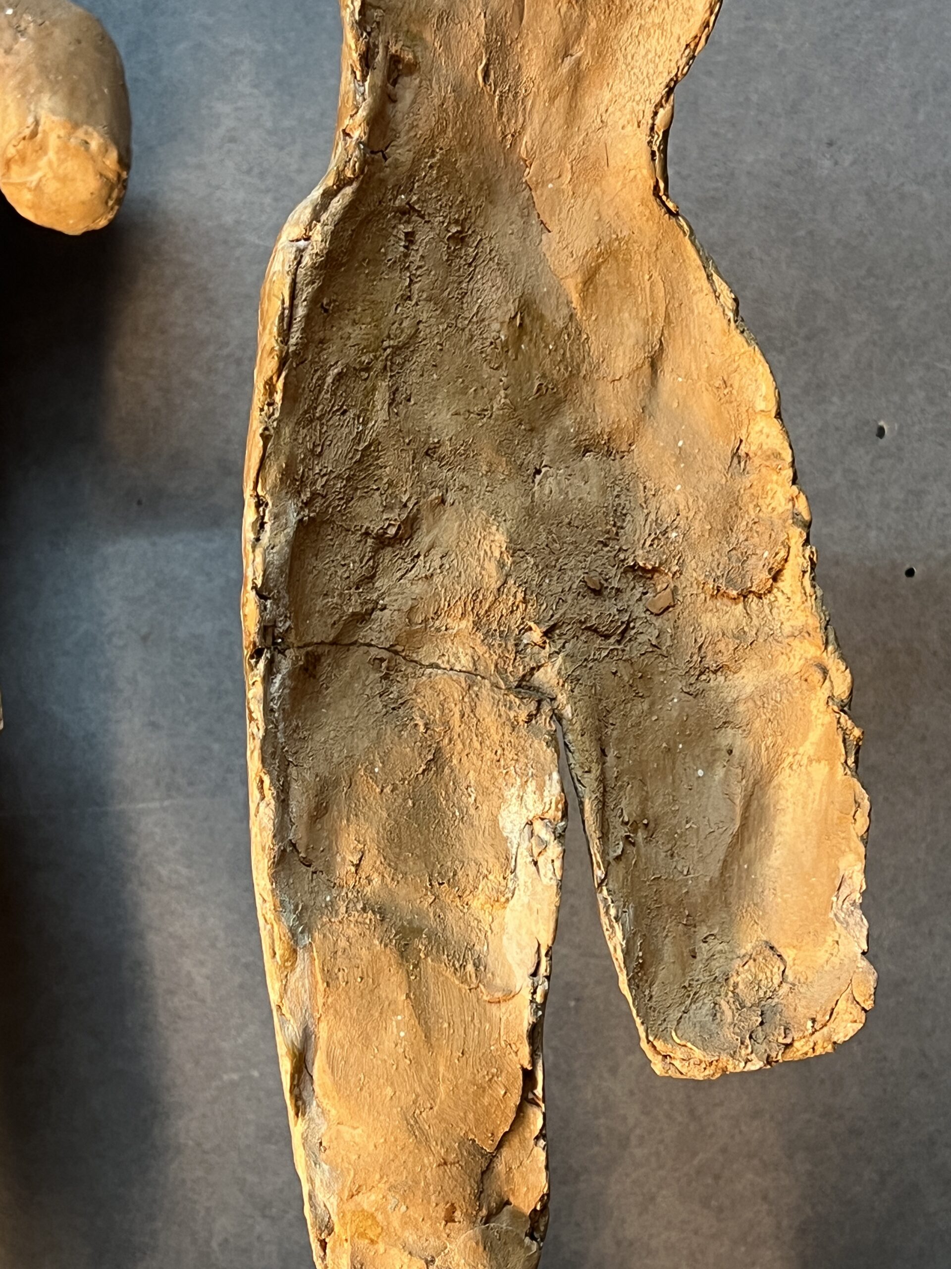 Paire de sculptures en terre cuite signées Irénée Duriez (1950) – Élégance