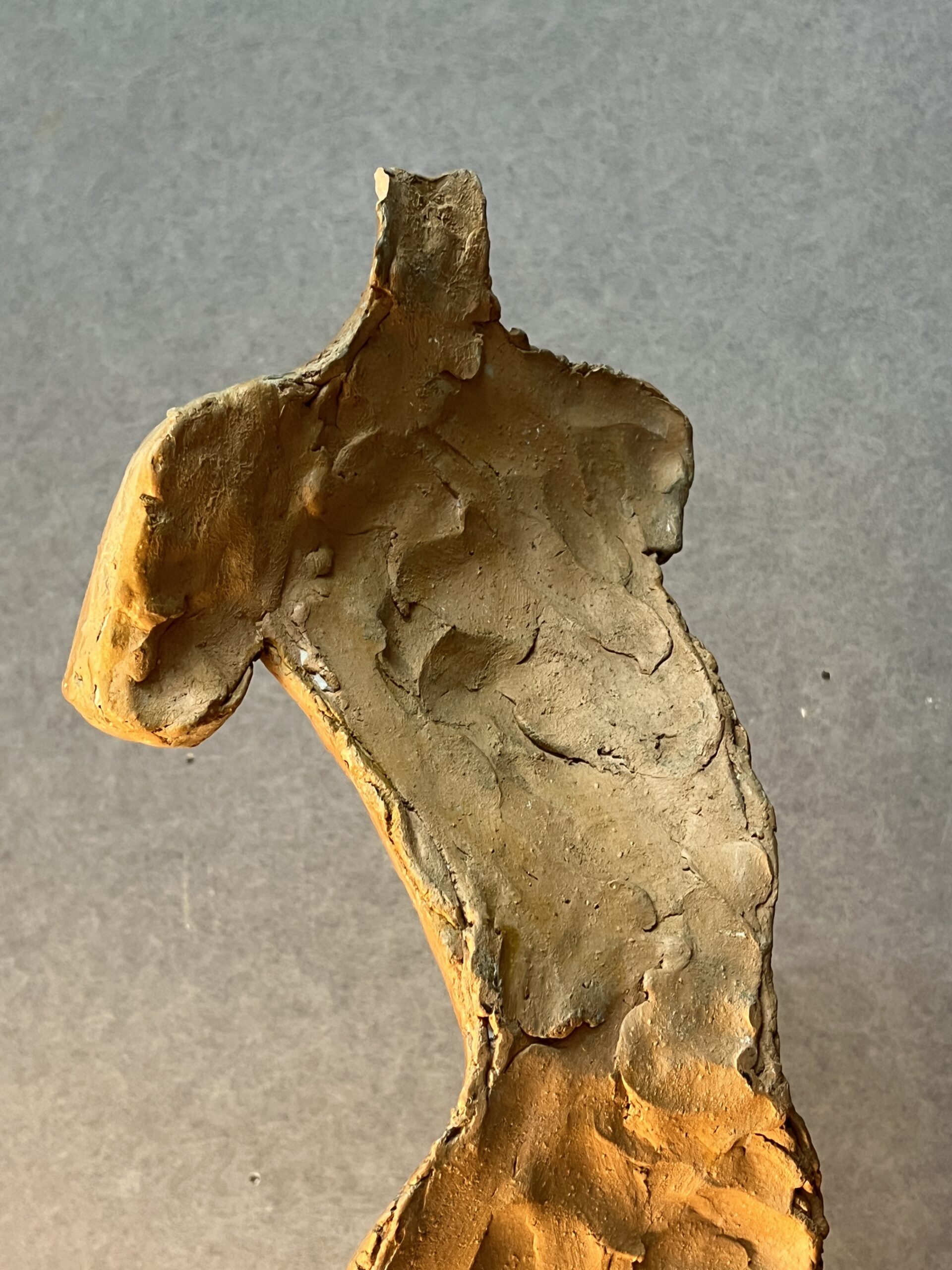 Paire de sculptures en terre cuite signées Irénée Duriez (1950) – Élégance féminine