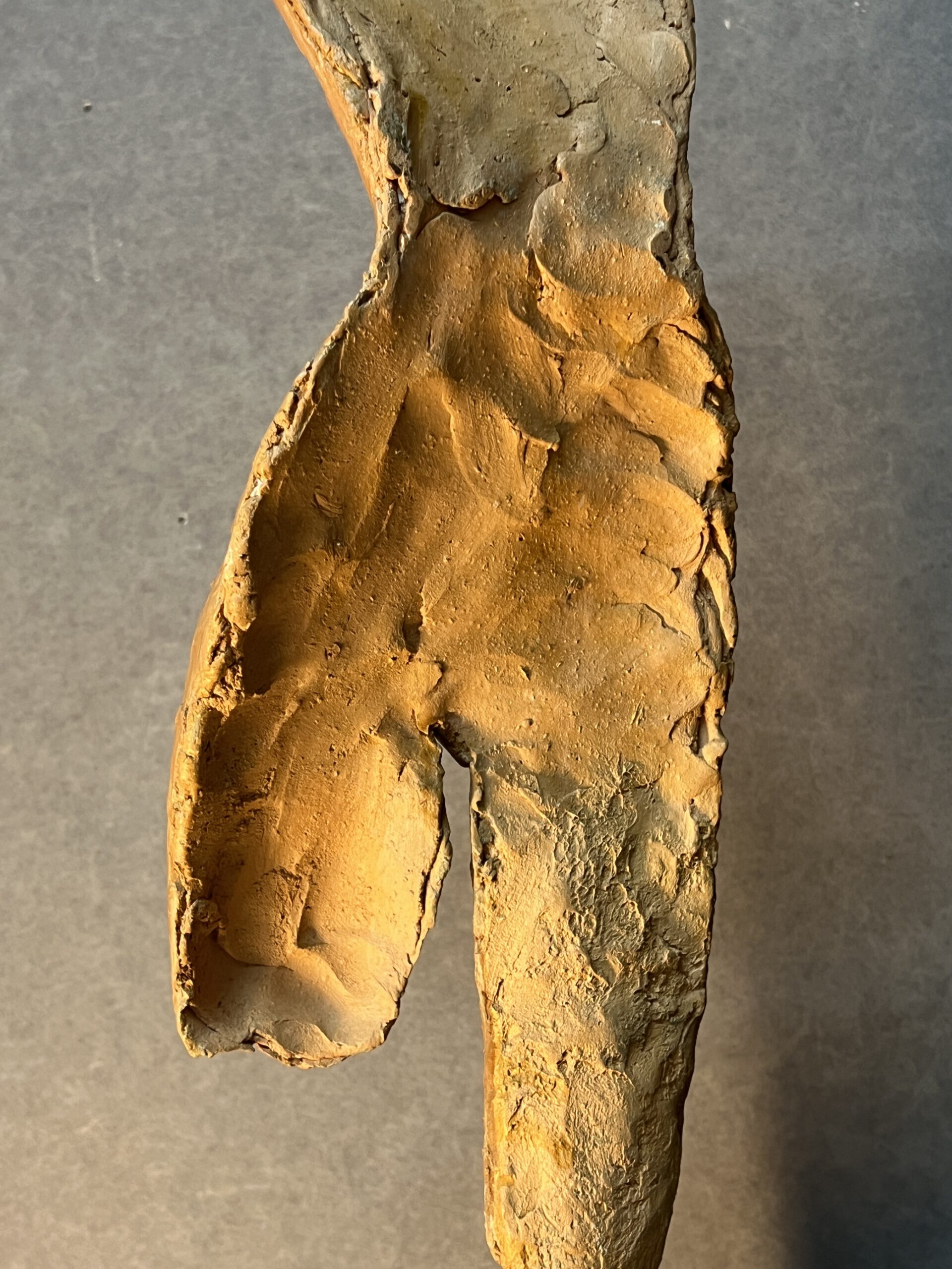 Paire de sculptures en terre cuite signées Irénée Duriez (1950) – Élégance féminine