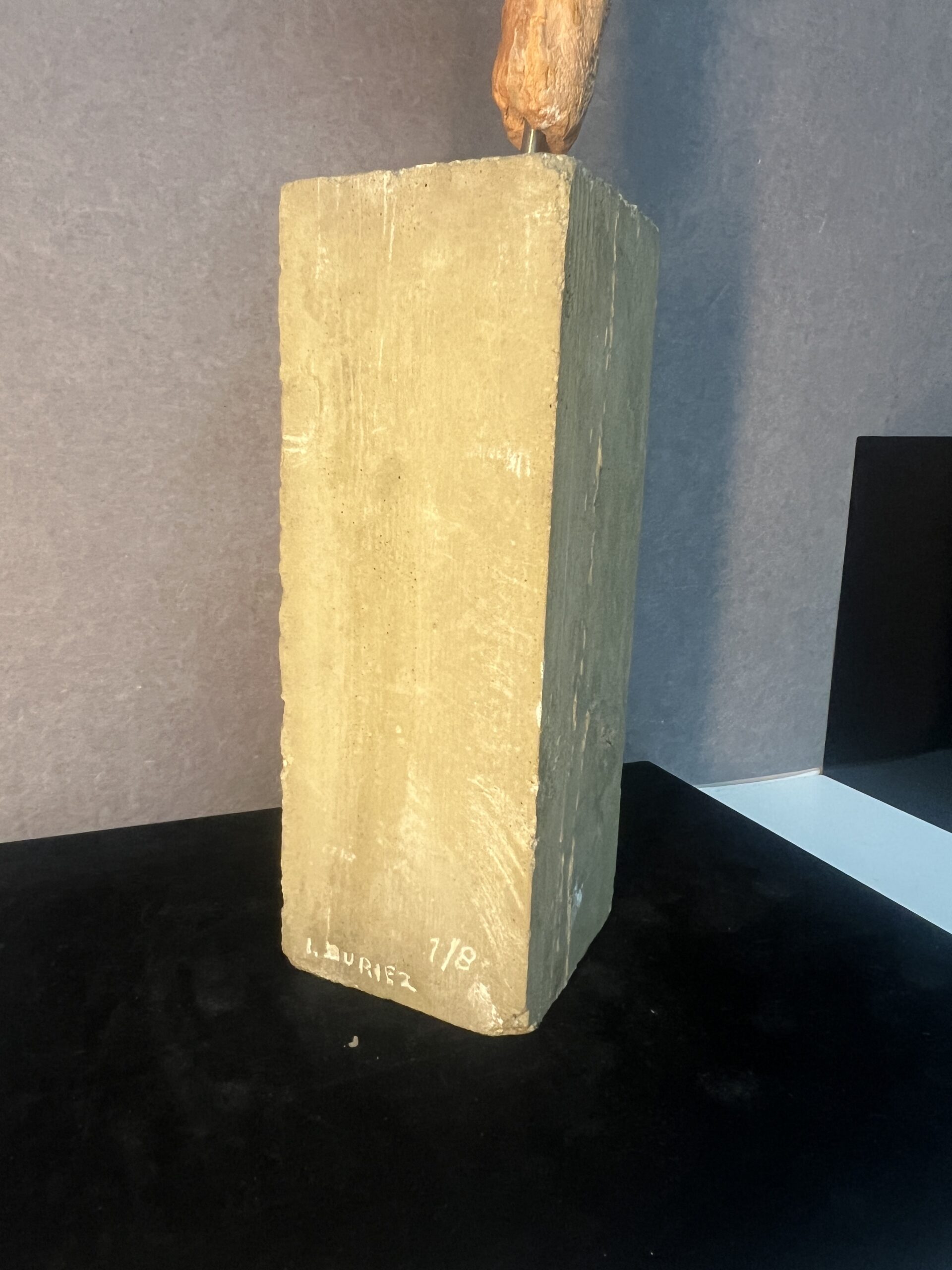 Paire de sculptures en terre cuite signées Irénée Duriez (1950) – Élégance féminine