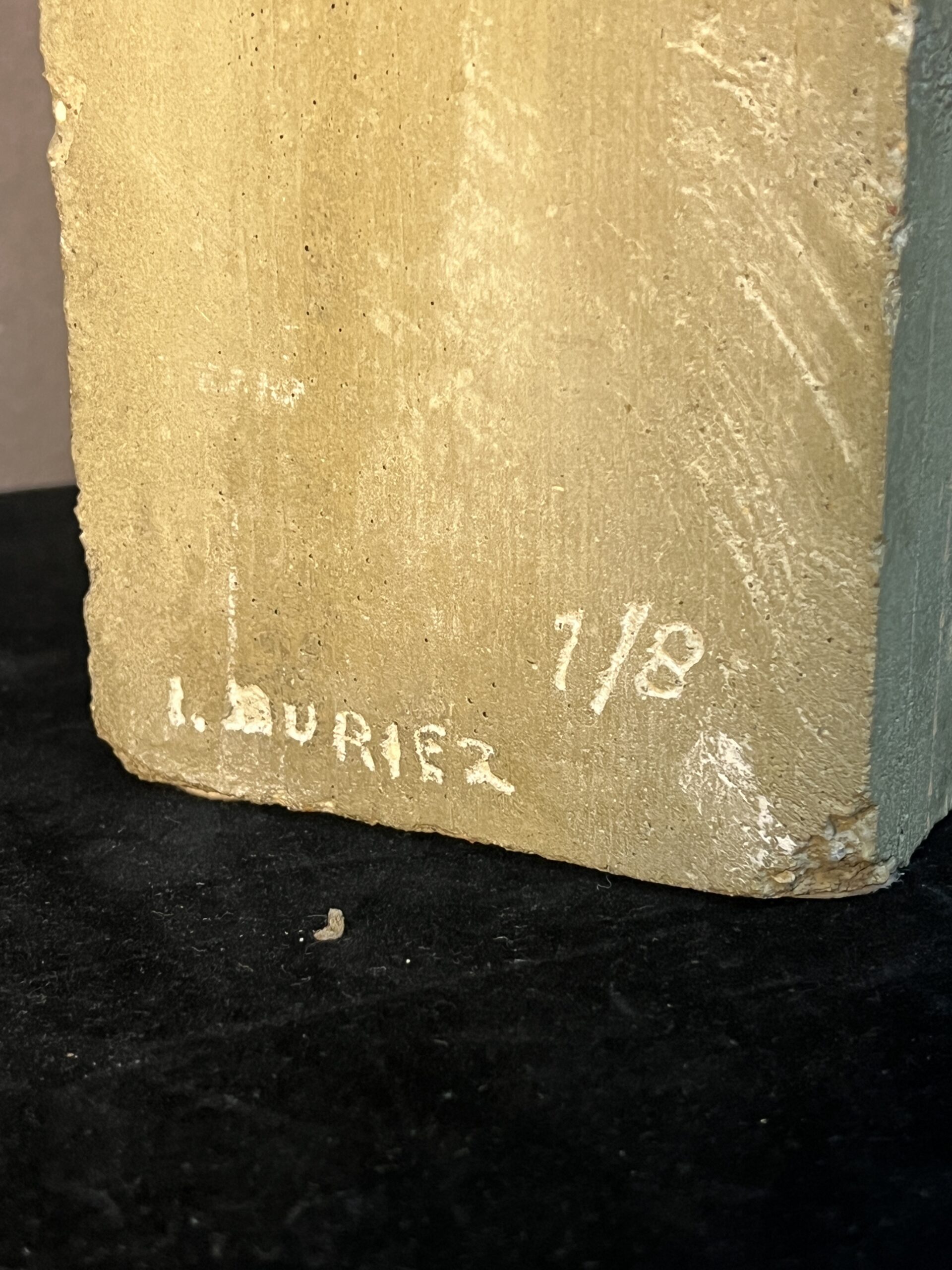 Paire de sculptures en terre cuite signées Irénée Duriez (1950) – Élégance