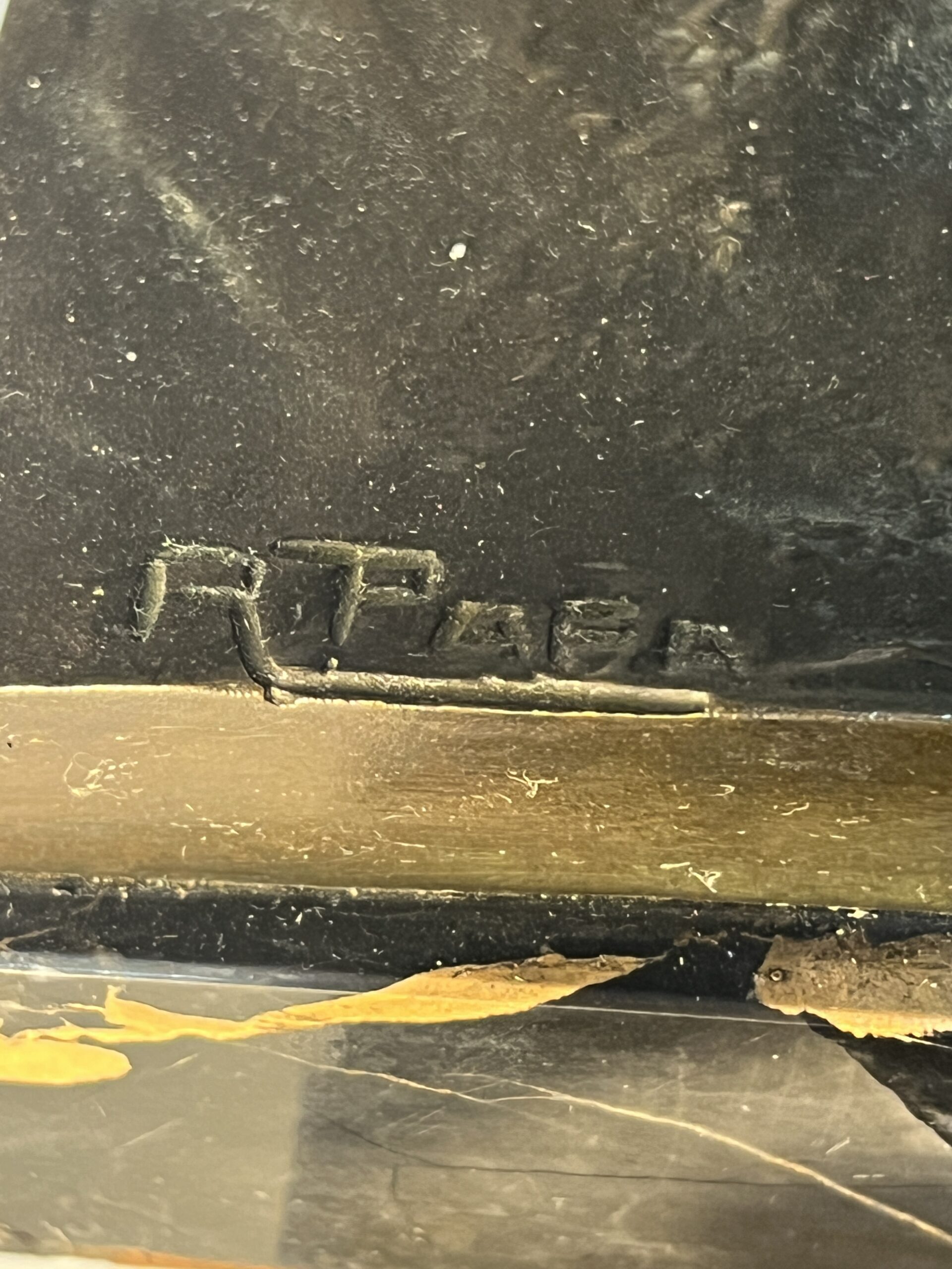 Sculpture statuette en bronze signée de René Papa, élégance Art déco et poésie animalière