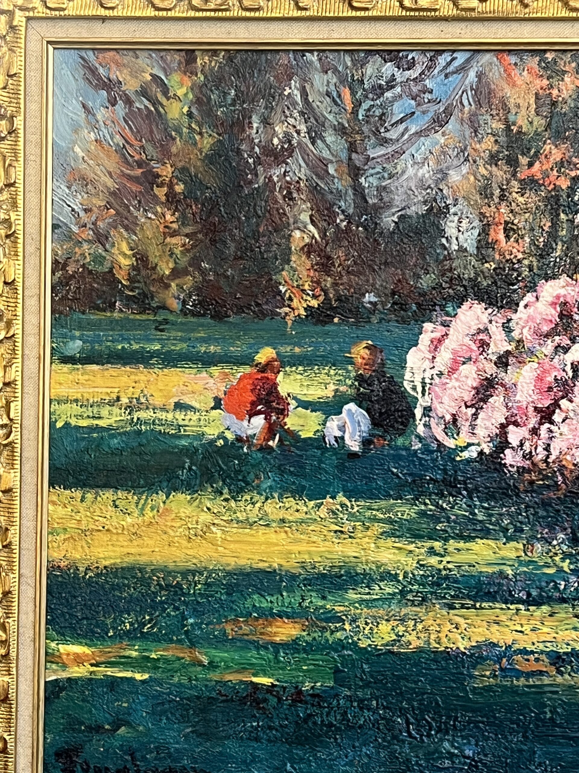 Tableau à l’huile sur toile signé Georges Ferro-Lagree. Un joyau impressionniste dans un cadre Montparnasse