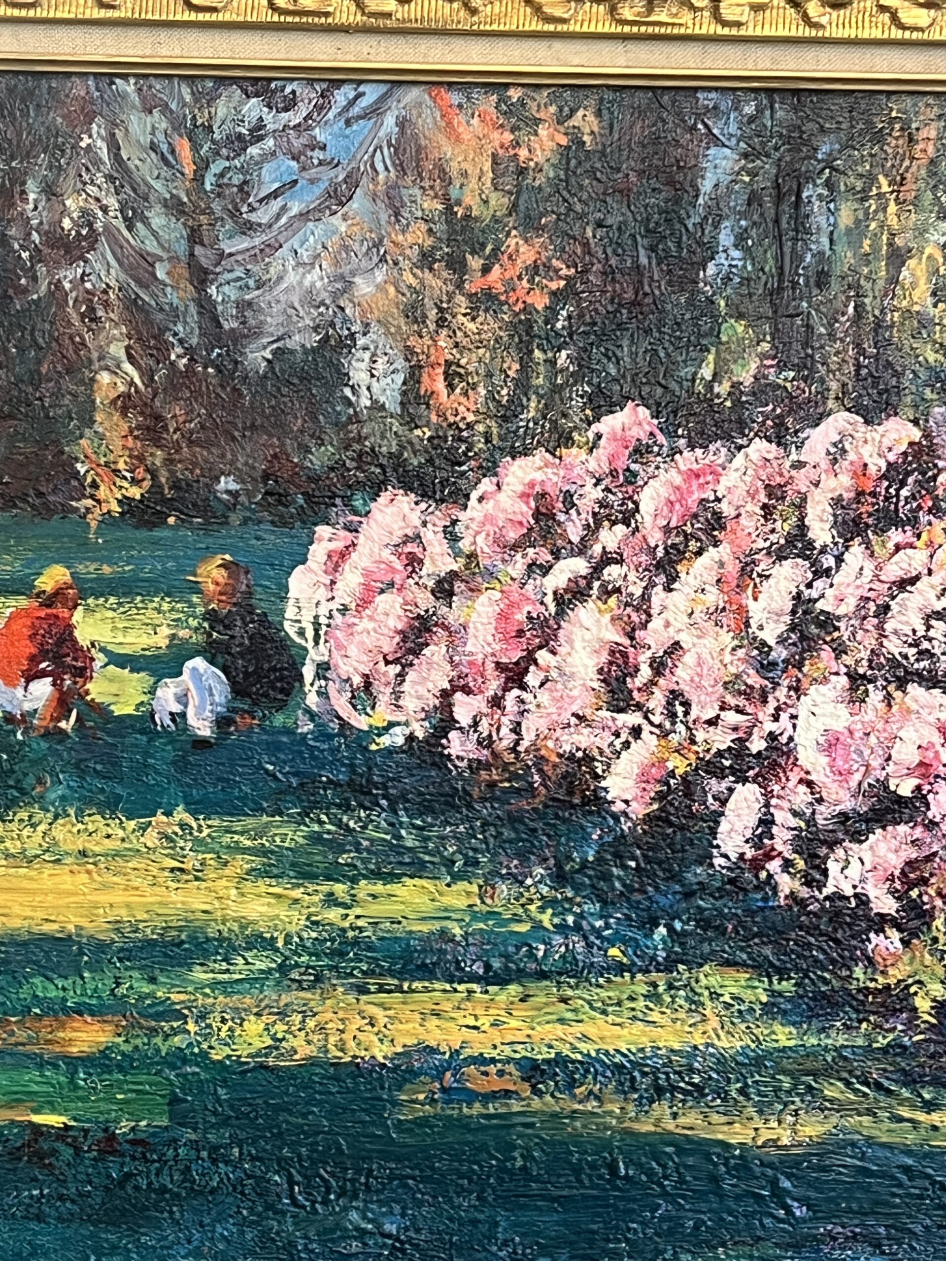 Tableau à l’huile sur toile signé Georges Ferro-Lagree. Un joyau impressionniste dans un cadre Montparnasse
