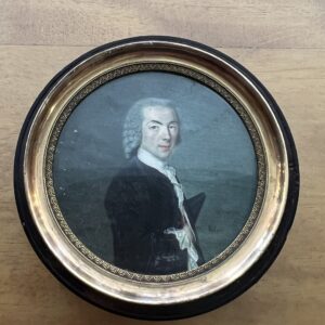 Boîte écaille de tortue époque XVIIIe siècle, miniature signé sur Vélin Jean Daniel WELPER ( 1729-1789 )