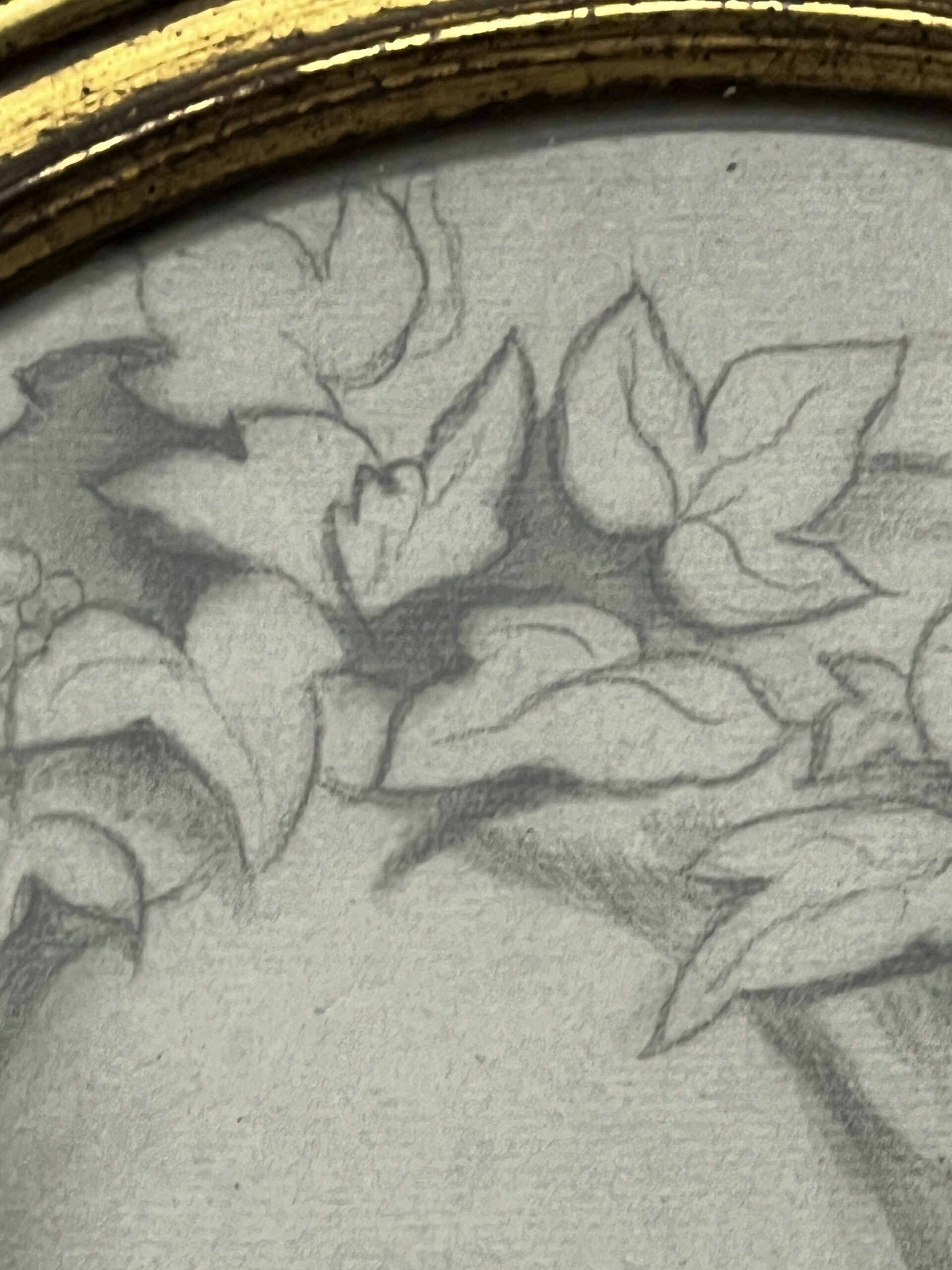 Dessin original représentant le portrait d'une jeune femme, bien fait, presque art nouveau