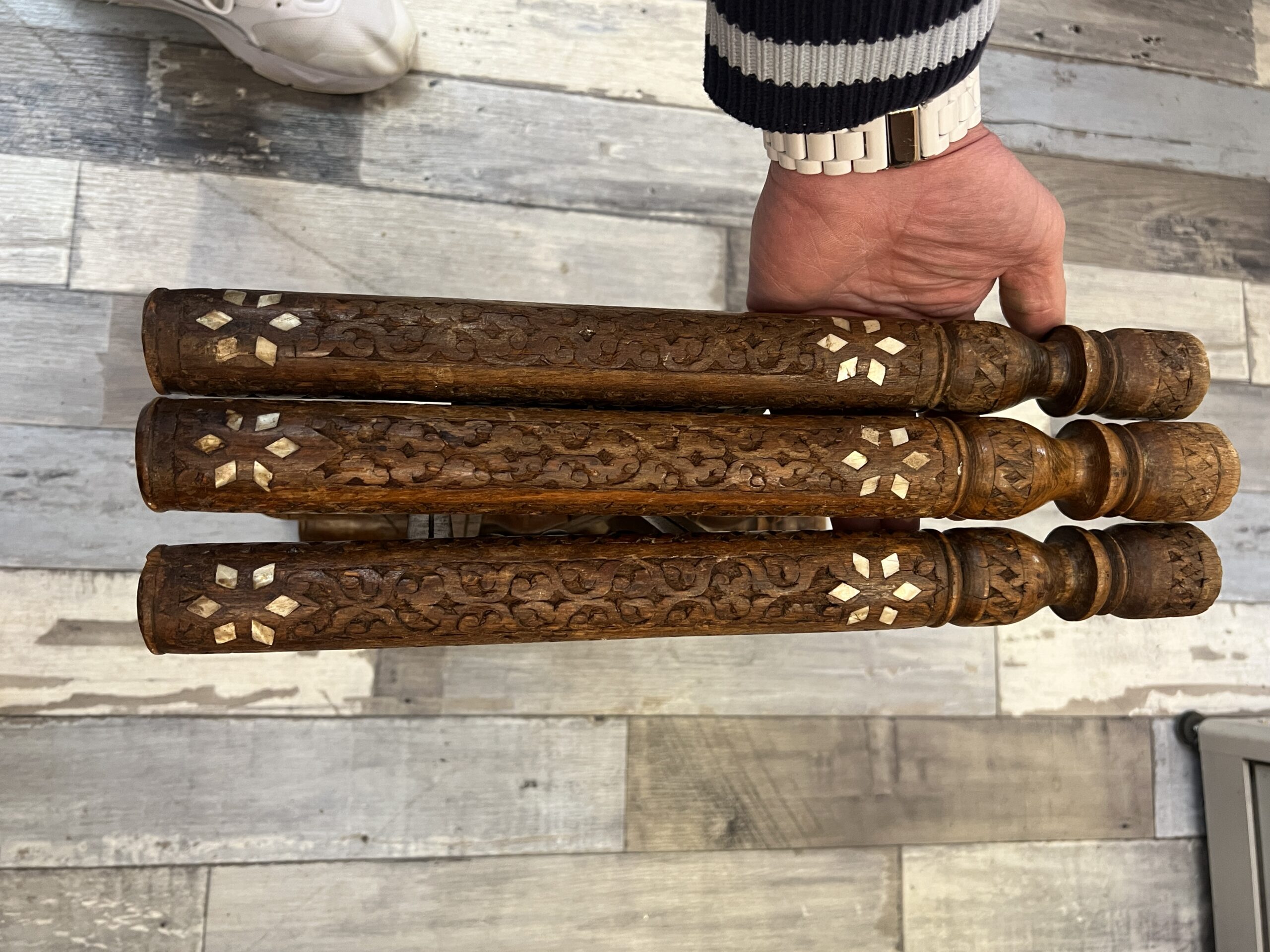 Plateau de cérémonie orientale de grande qualité en cuivre et argent, XIXe siècle, Iran Syrie