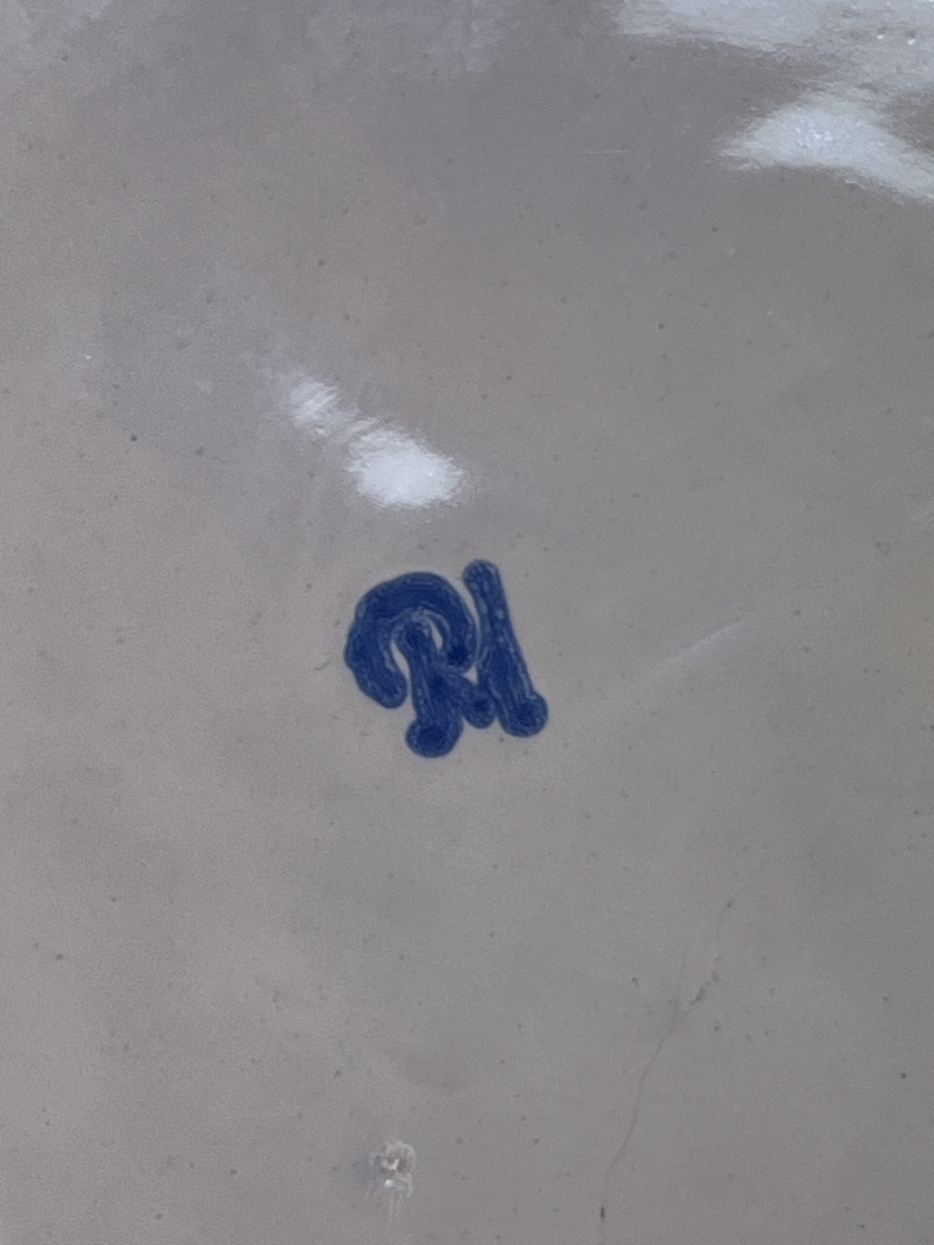 Assiette en faïence de Strasbourg époque XVIIIe siècle par Paul Hannong , diamètre 25 cm